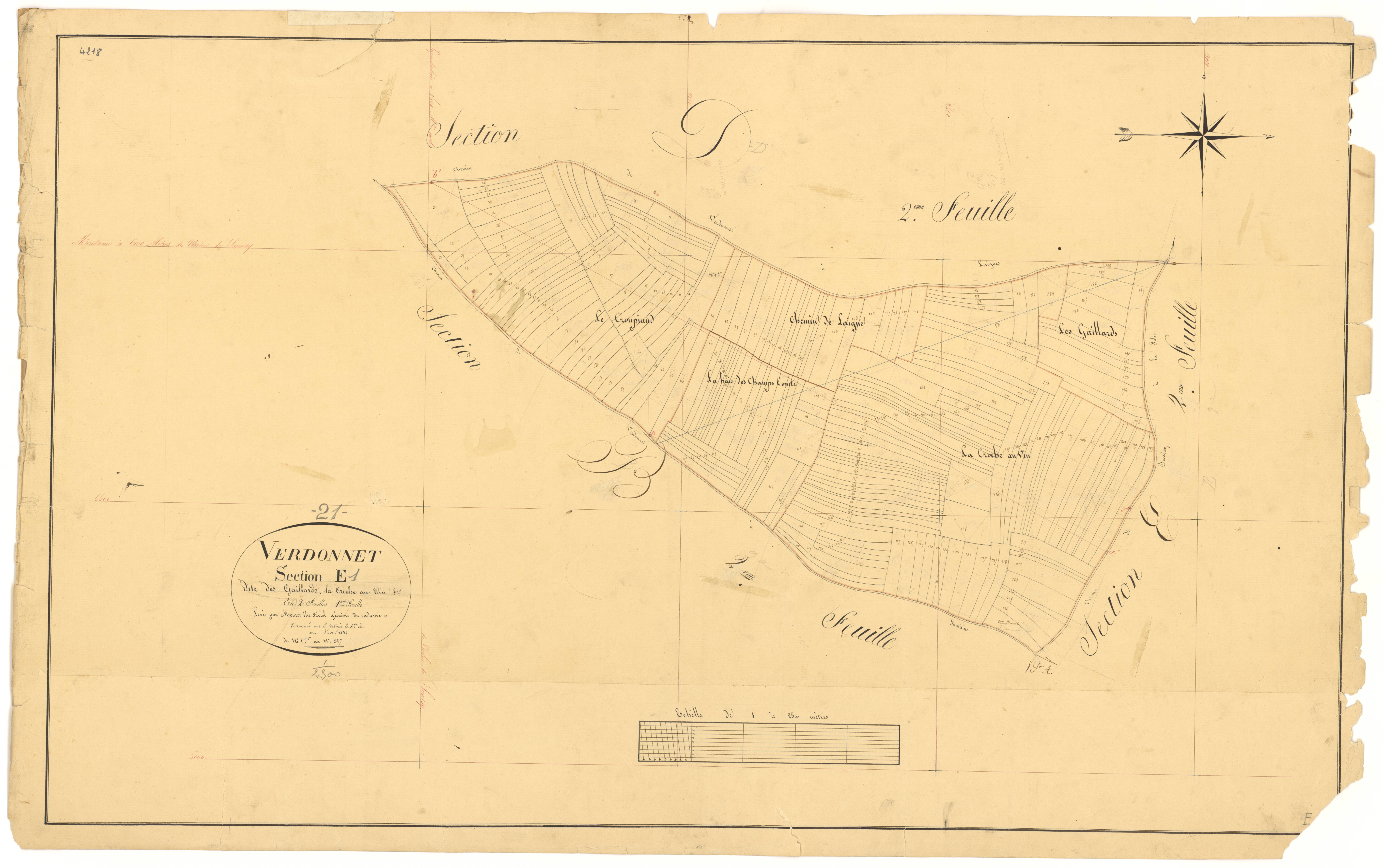 Verdonnet - Section E1 - 3 P PLAN 664/11
