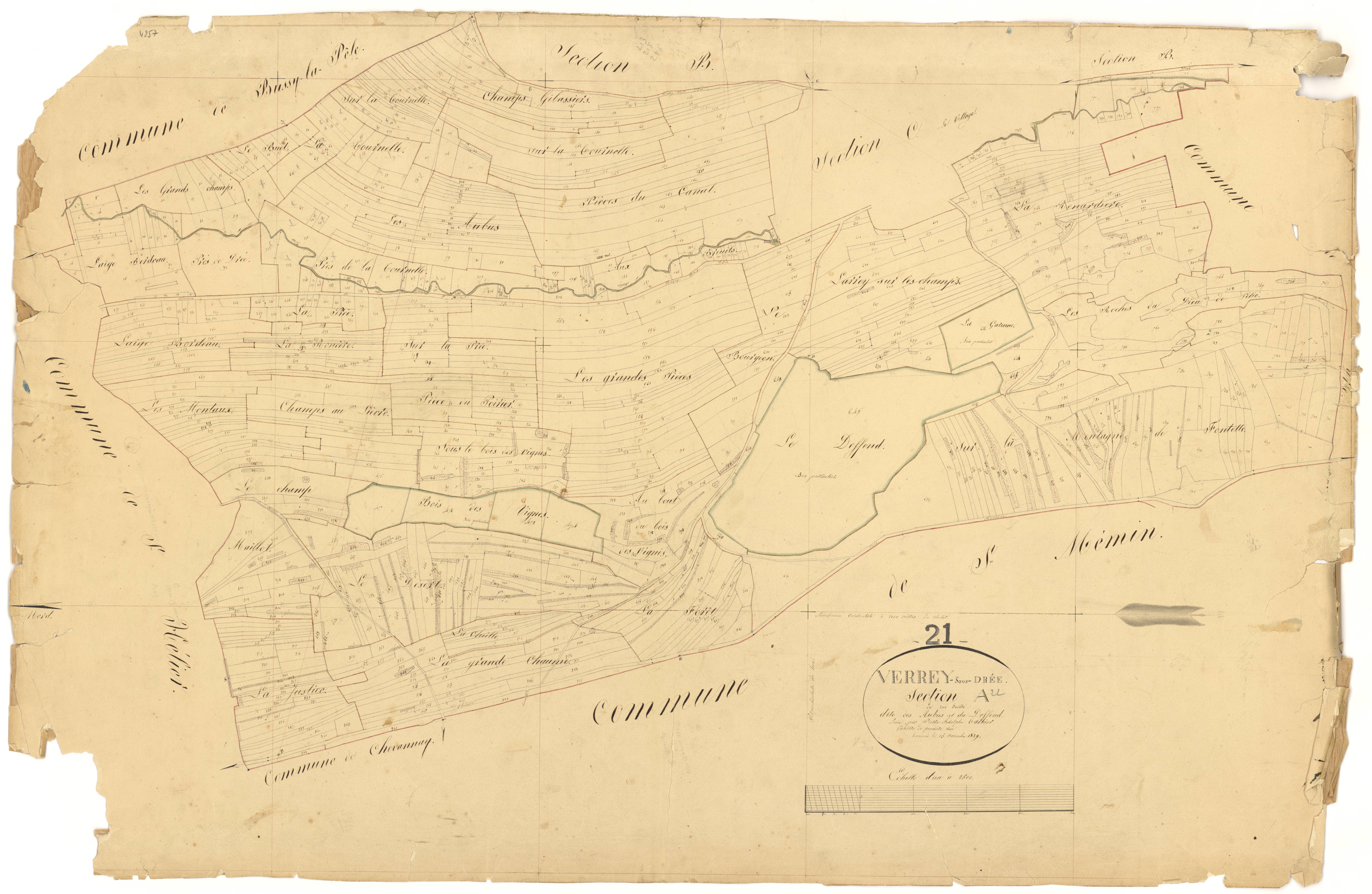 Verrey-sous-Drée - Section A - 3 P PLAN 670/2