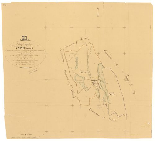Verrey-sous-Drée - Tableau d'assemblage - 3 P PLAN 670/1