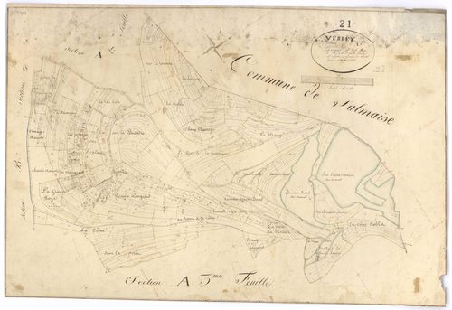 Verrey-sous-Salmaise - Section A1 - 3 P PLAN 671/2