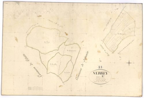 Verrey-sous-Salmaise - Section A3 - 3 P PLAN 671/4