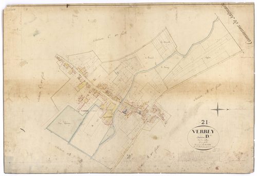 Verrey-sous-Salmaise - Section D - 3 P PLAN 671/8