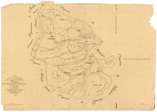 Vertault - Tableau d'assemblage - 3 P PLAN 672/1