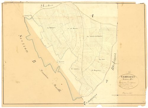 Vertault - Section B1 - 3 P PLAN 672/3