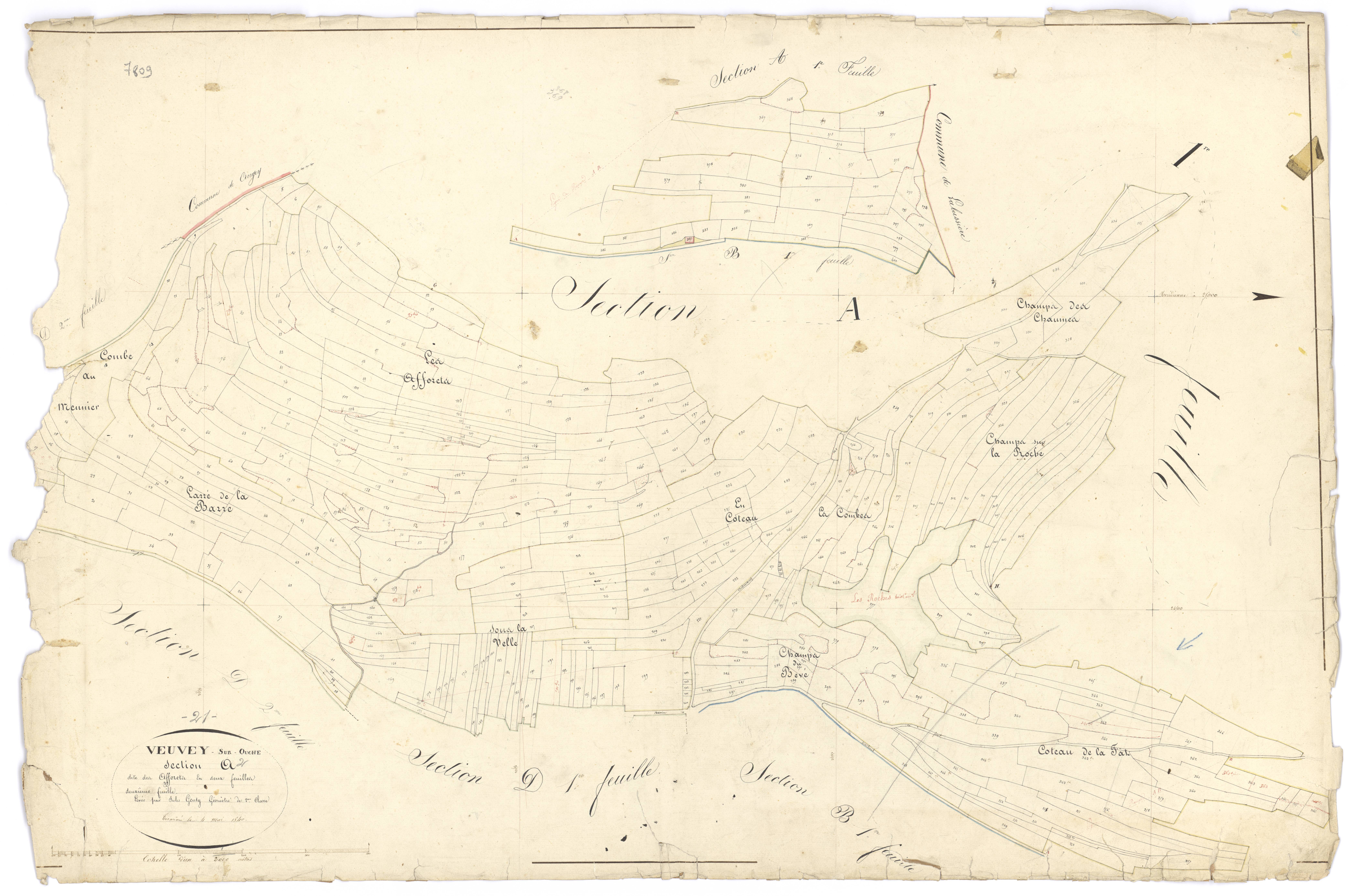 Veuvey-sur-Ouche - Section A2 - 3 P PLAN 674/3