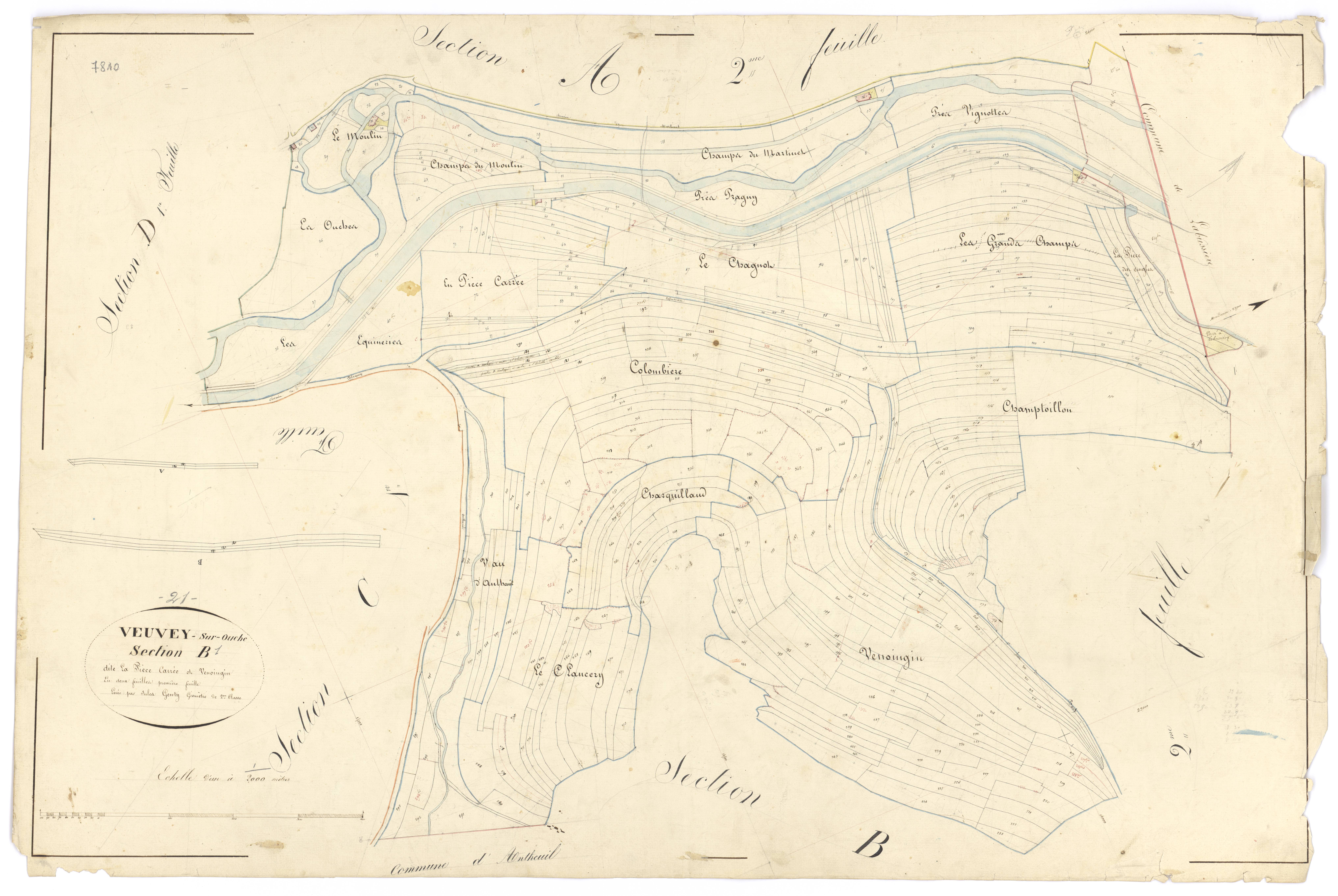 Veuvey-sur-Ouche - Section B1 - 3 P PLAN 674/4