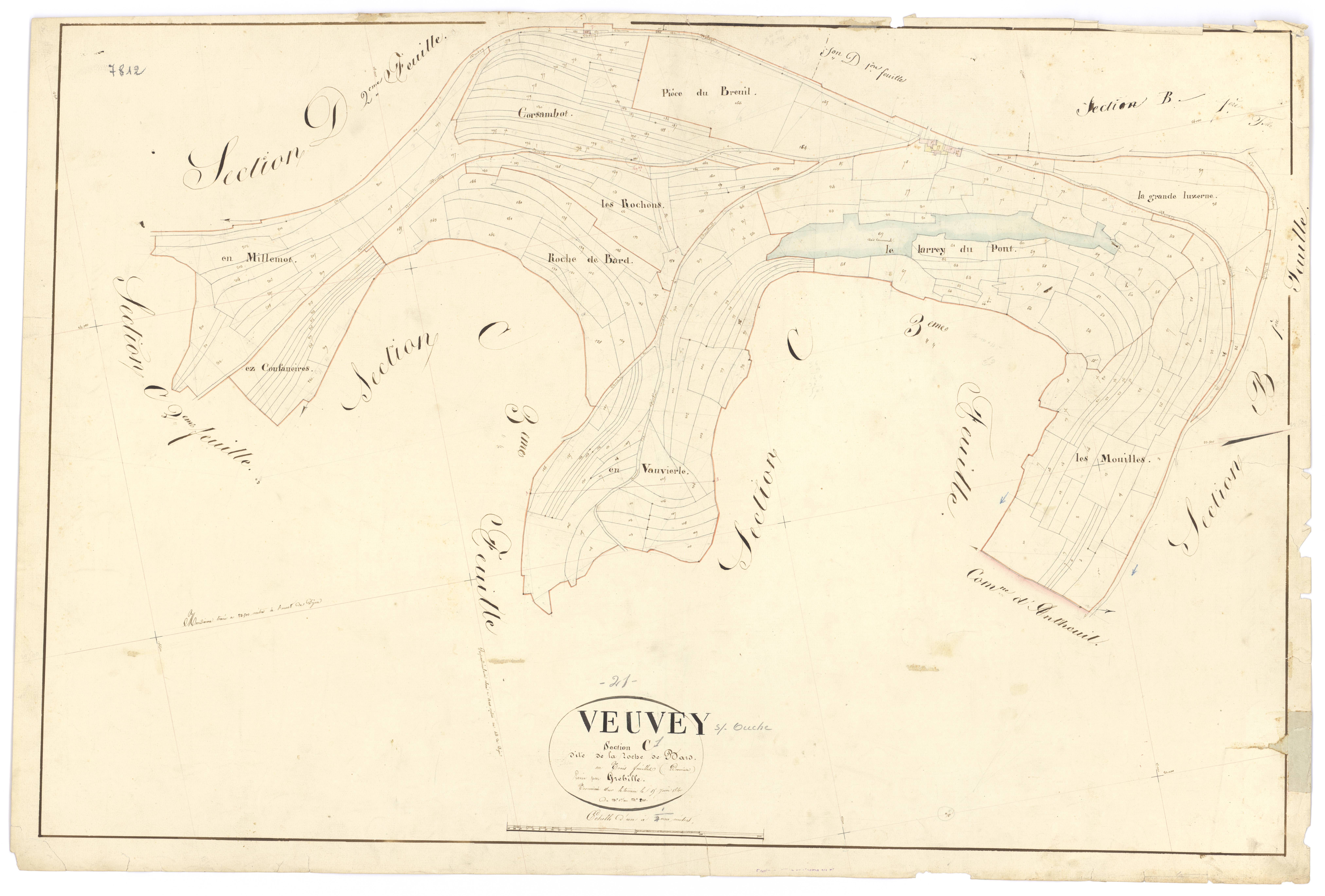 Veuvey-sur-Ouche - Section C1 - 3 P PLAN 674/6