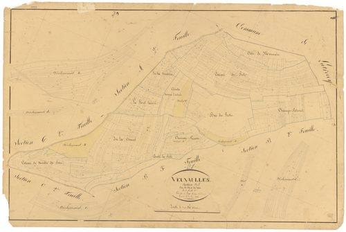Veuxhaulles-sur-Aube - Section B1 - 3 P PLAN 675/4