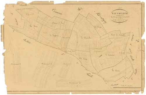 Veuxhaulles-sur-Aube - Section F1 - 3 P PLAN 675/12