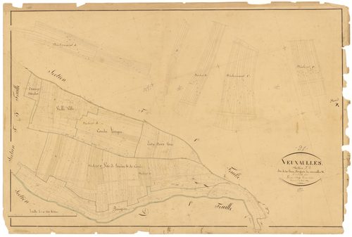 Veuxhaulles-sur-Aube - Section F2 - 3 P PLAN 675/13