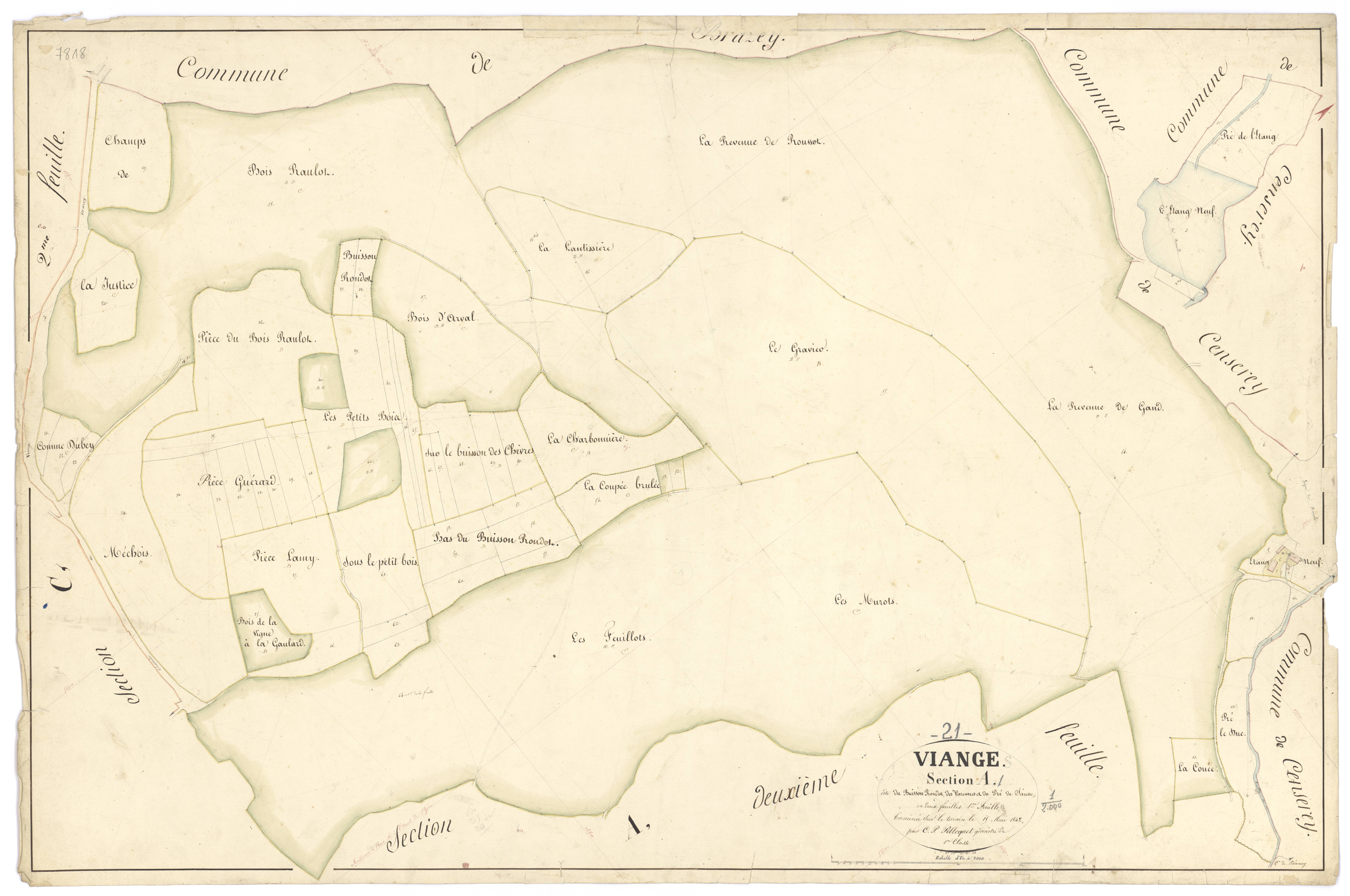 Vianges - Section A1 - 3 P PLAN 676/2