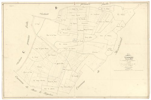 Vianges - Section B2 - 3 P PLAN 676/5