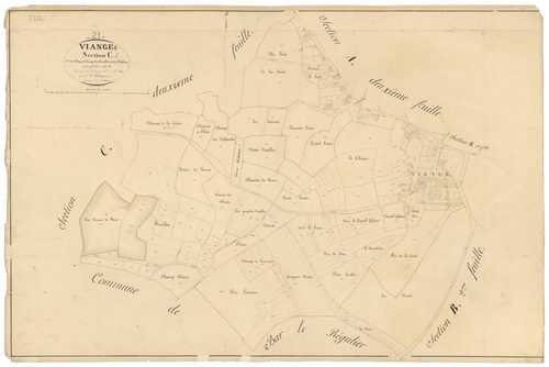 Vianges - Section C1 - 3 P PLAN 676/6