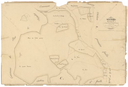 Vianges - Section C2 - 3 P PLAN 676/7