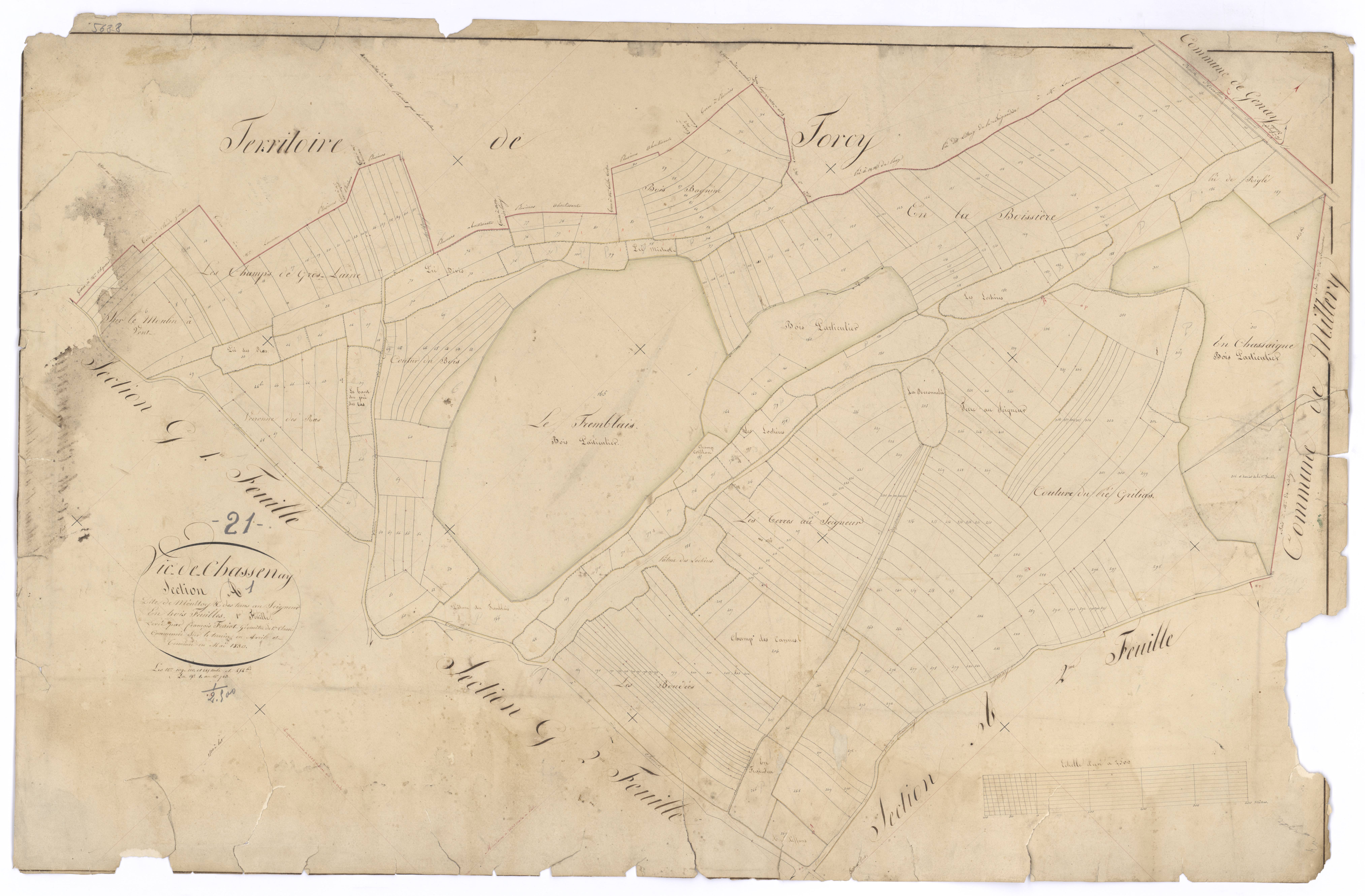 Vic-de-Chassenay - Section A1 - 3 P PLAN 677/2