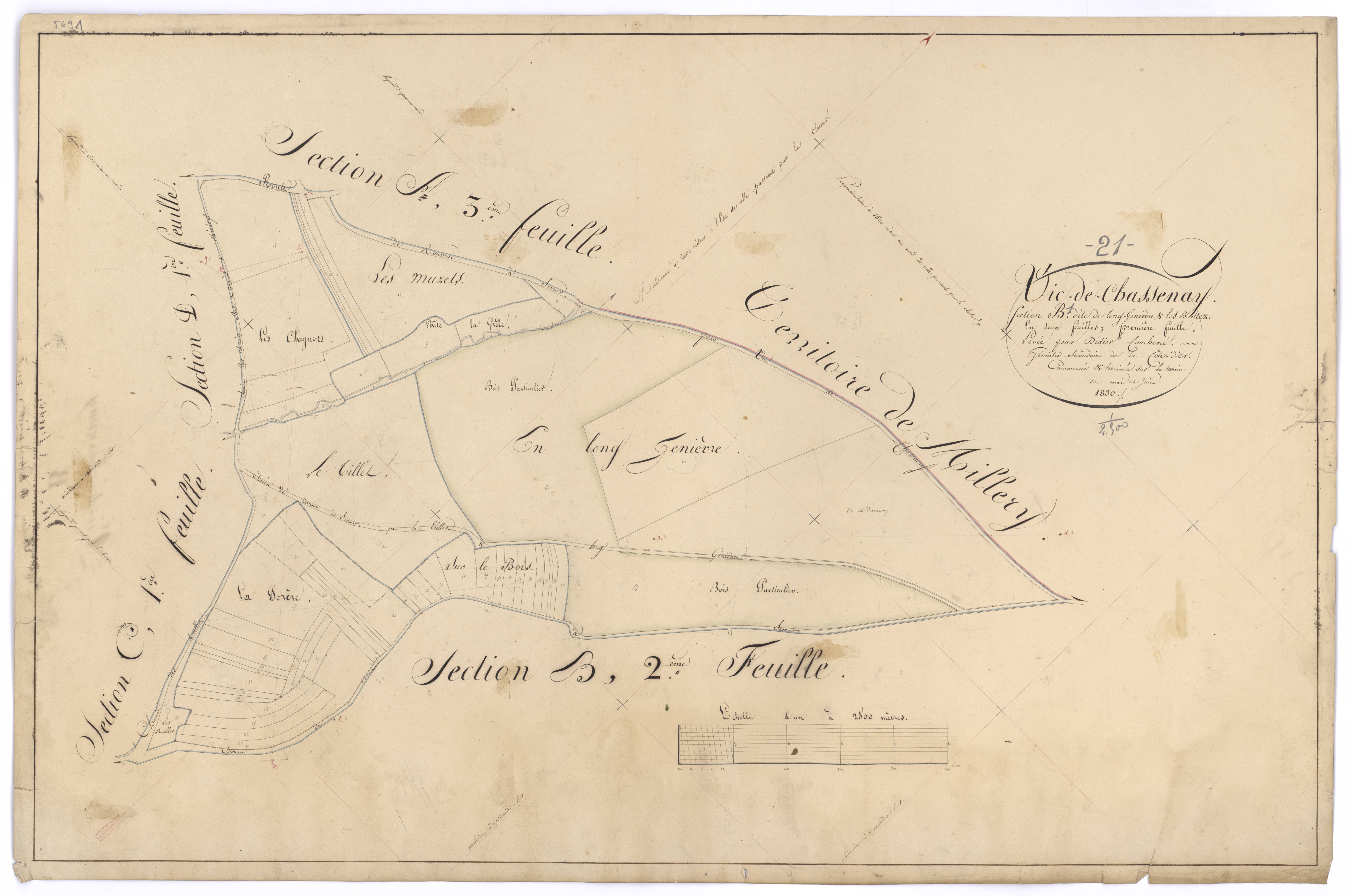 Vic-de-Chassenay - Section B1 - 3 P PLAN 677/5
