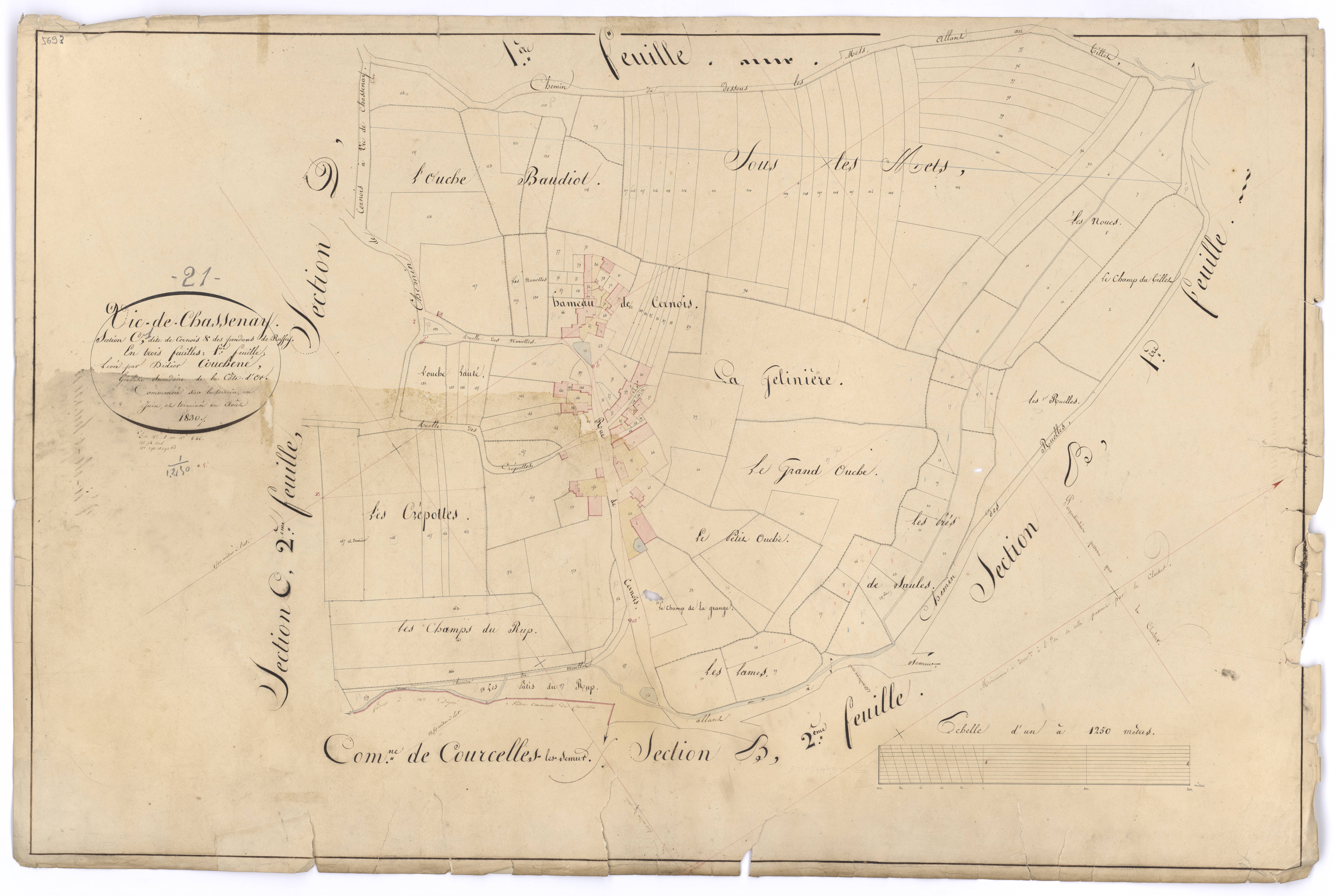 Vic-de-Chassenay - Section C1 - 3 P PLAN 677/7