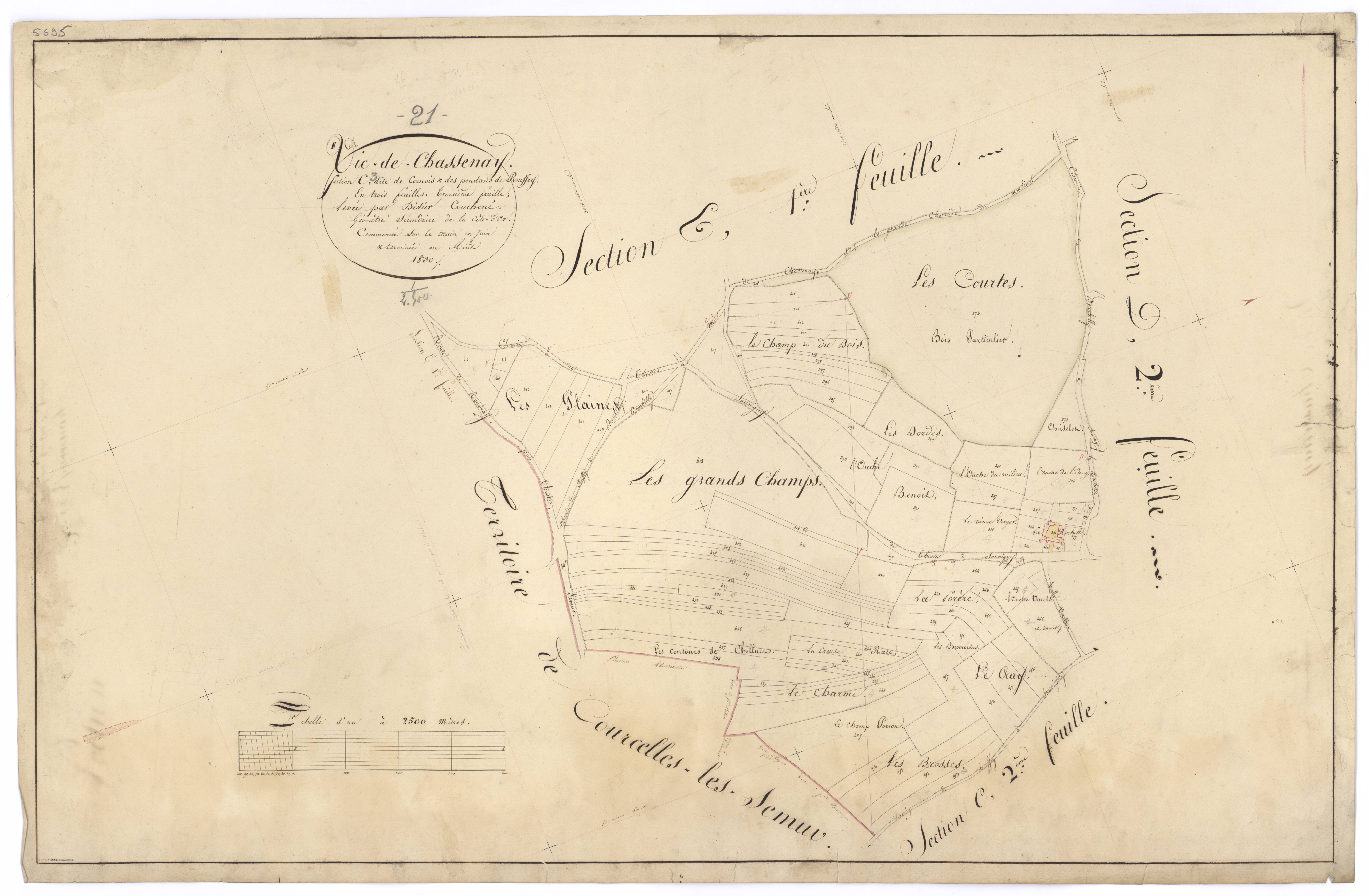 Vic-de-Chassenay - Section C3 - 3 P PLAN 677/9