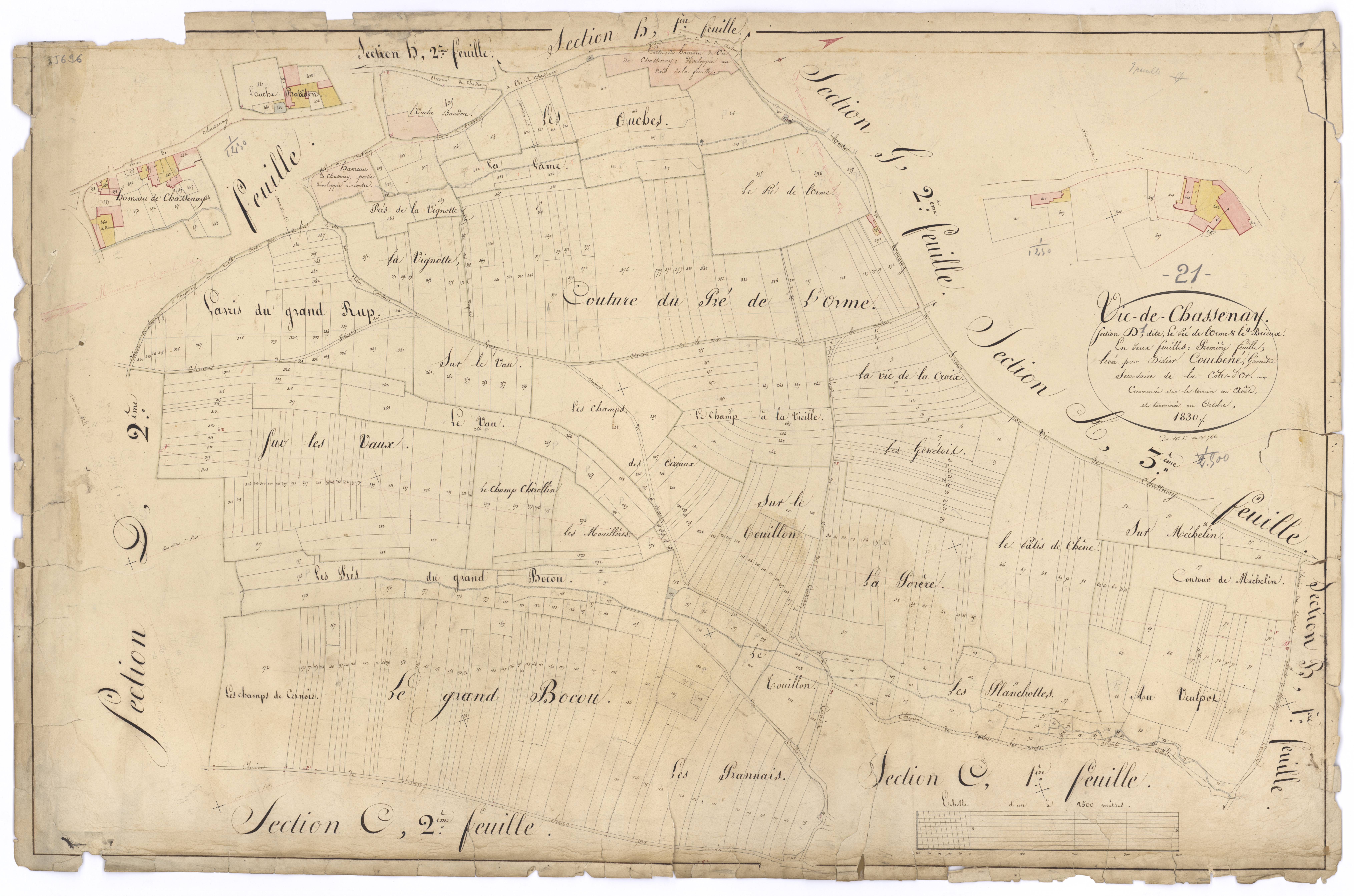 Vic-de-Chassenay - Section D1 - 3 P PLAN 677/10