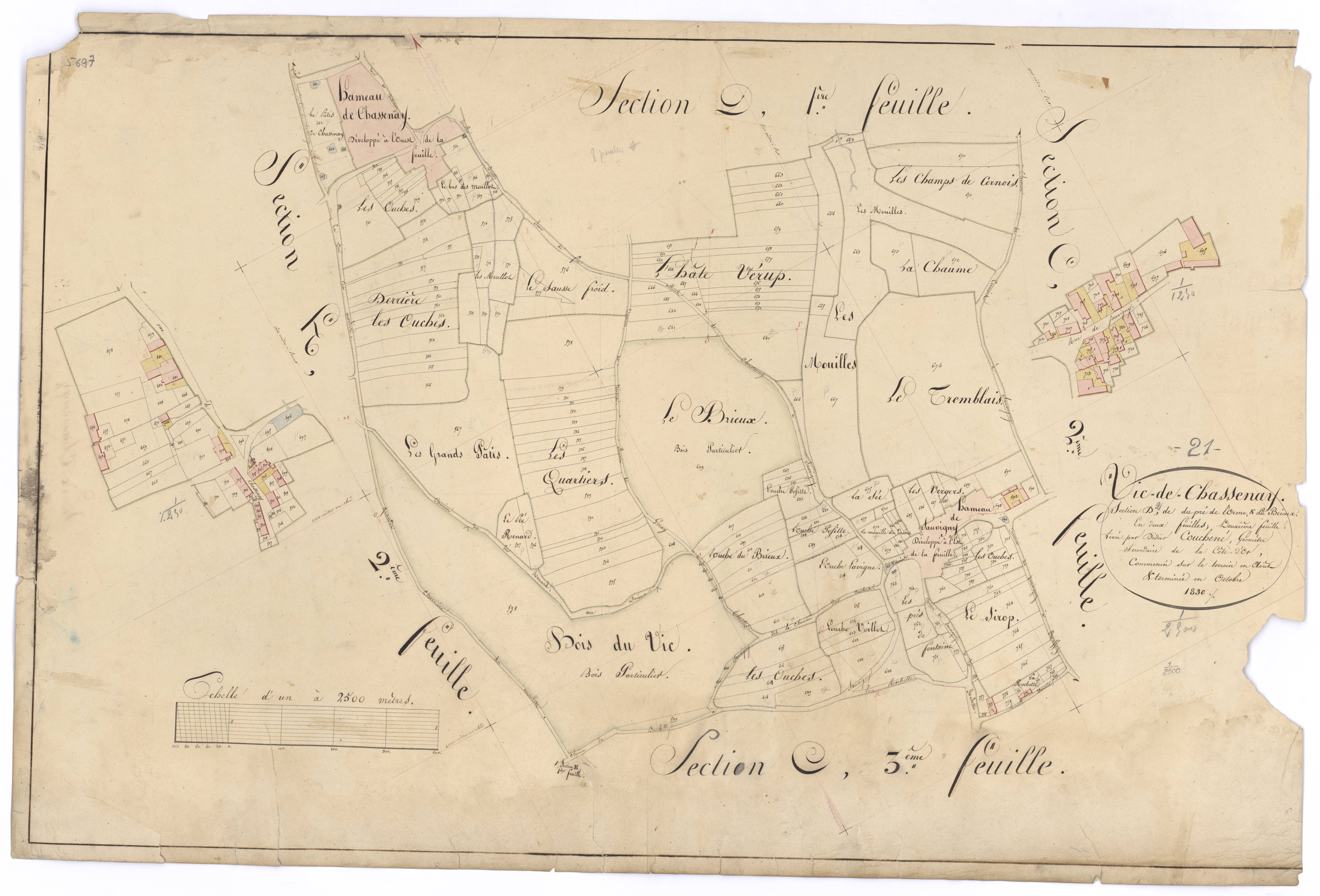 Vic-de-Chassenay - Section D2 - 3 P PLAN 677/11