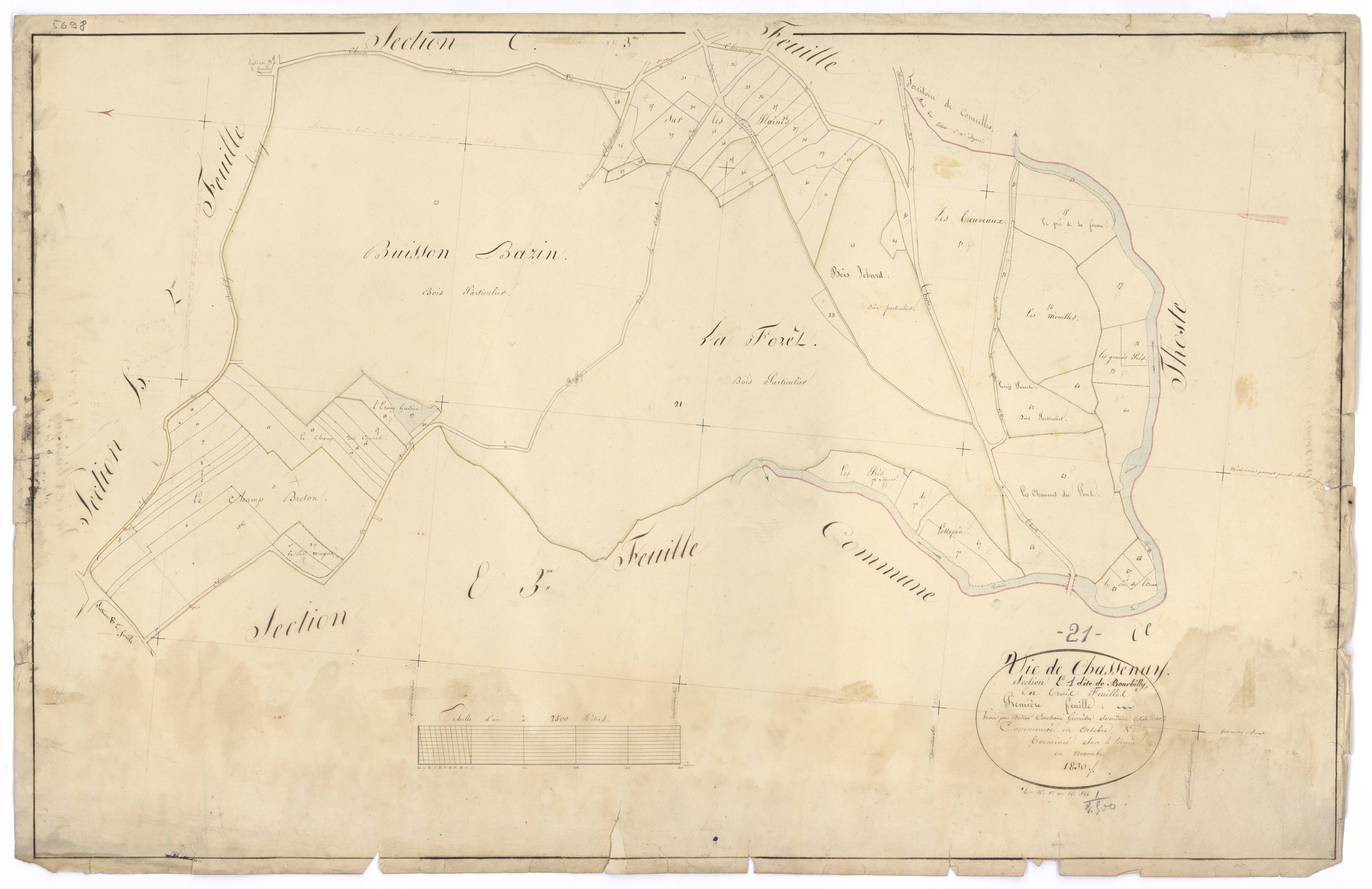 Vic-de-Chassenay - Section E1 - 3 P PLAN 677/12