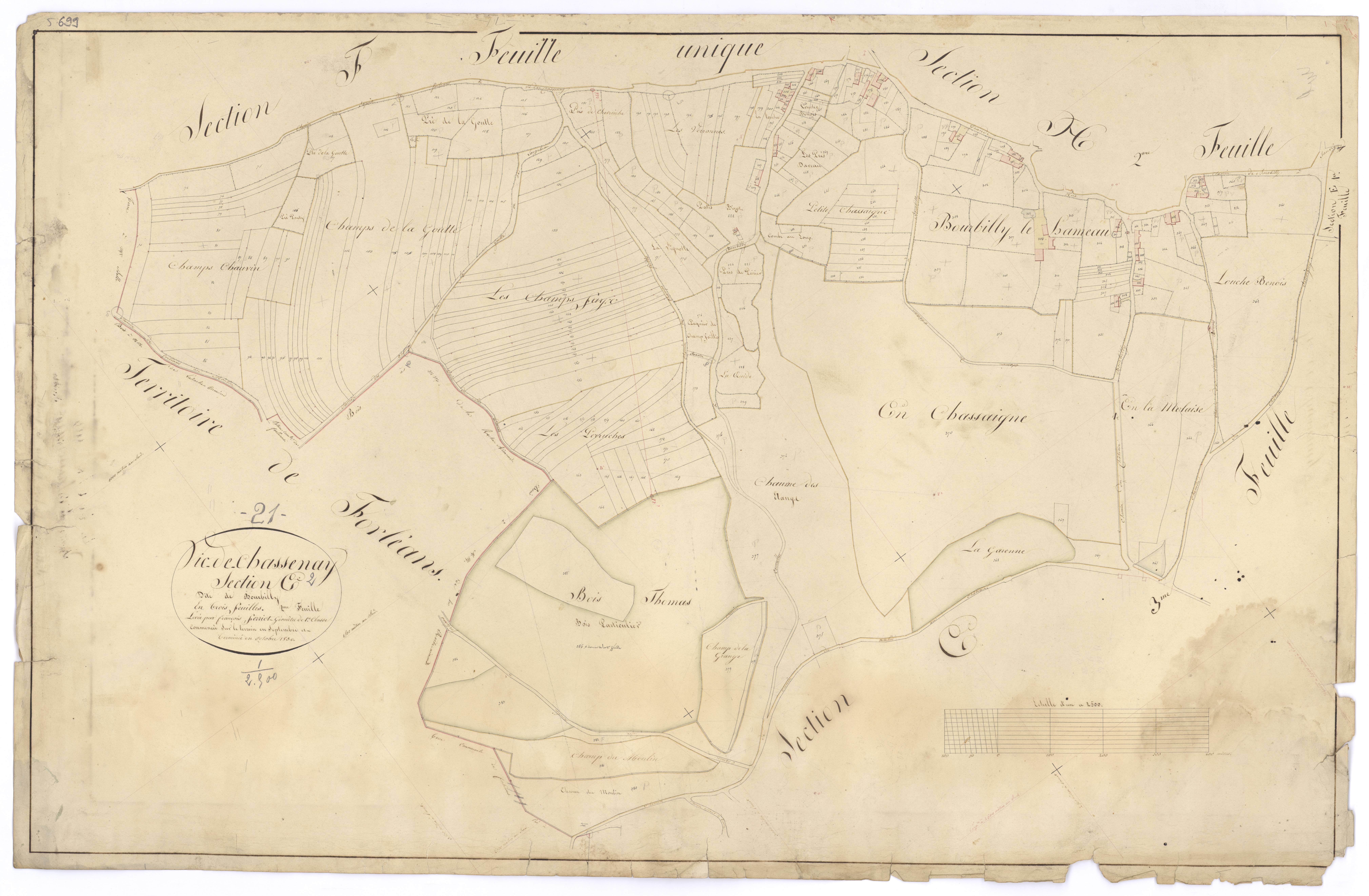 Vic-de-Chassenay - Section E2 - 3 P PLAN 677/13