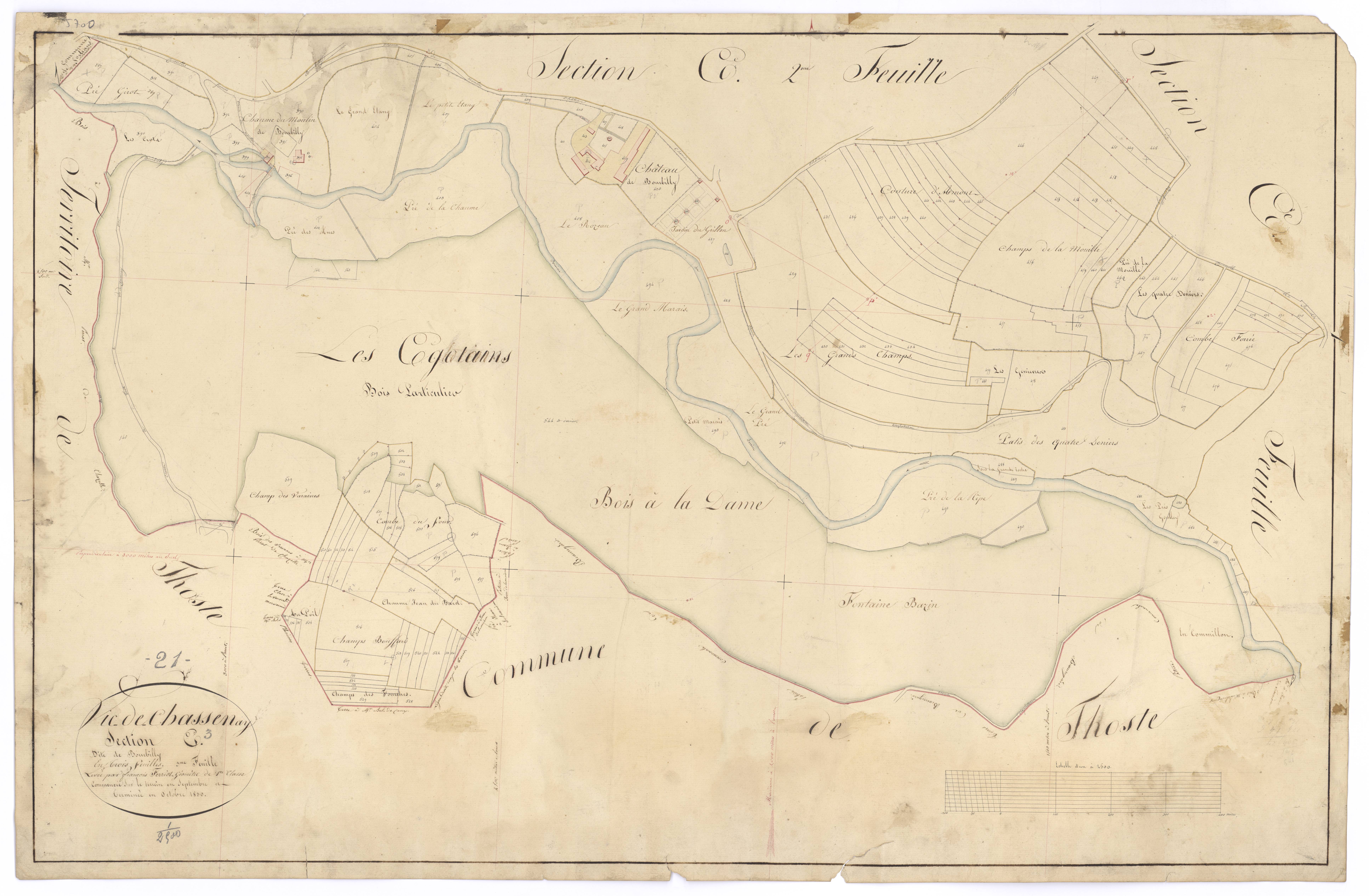 Vic-de-Chassenay - Section E3 - 3 P PLAN 677/14