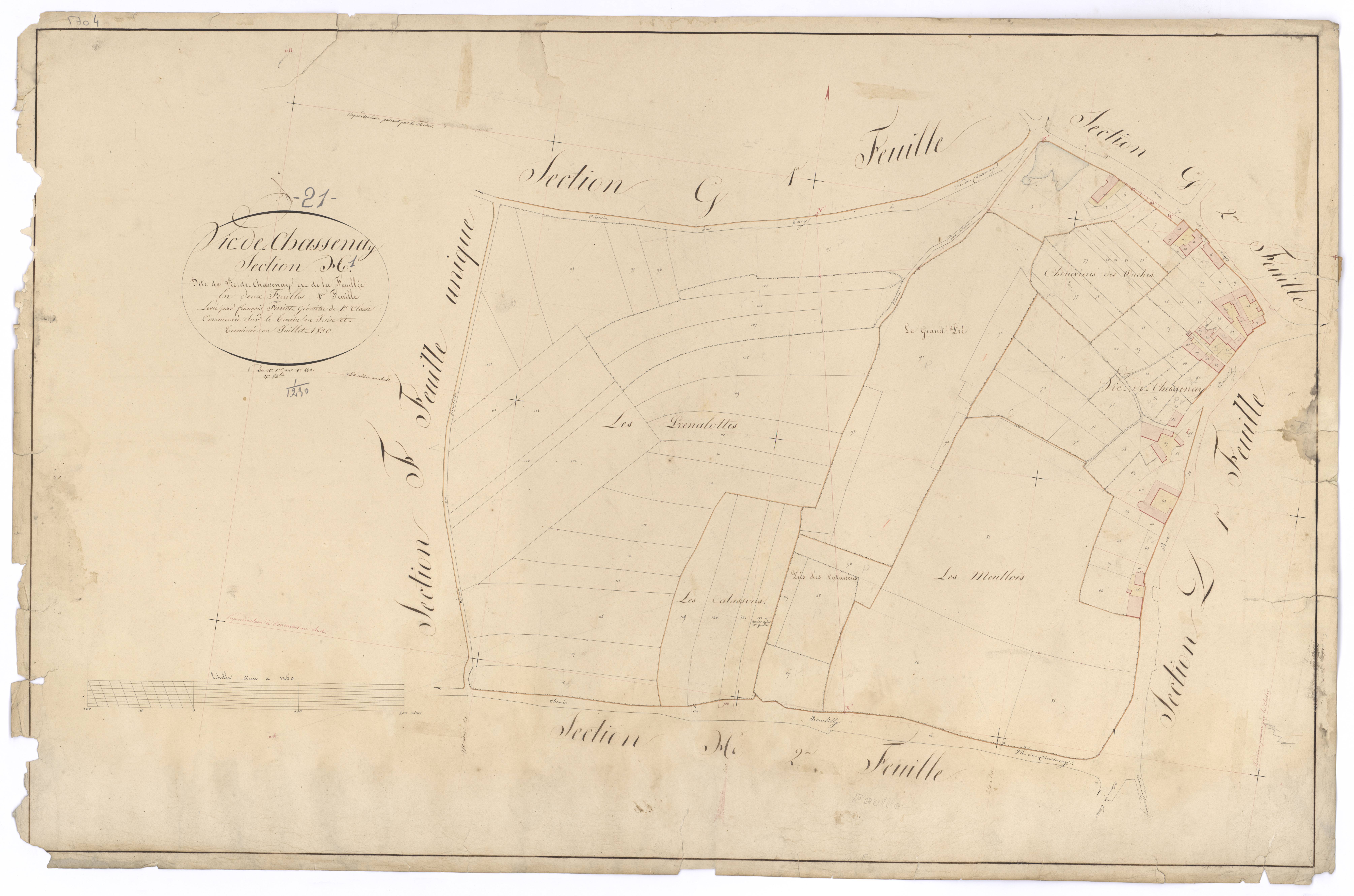 Vic-de-Chassenay - Section H1 - 3 P PLAN 677/18
