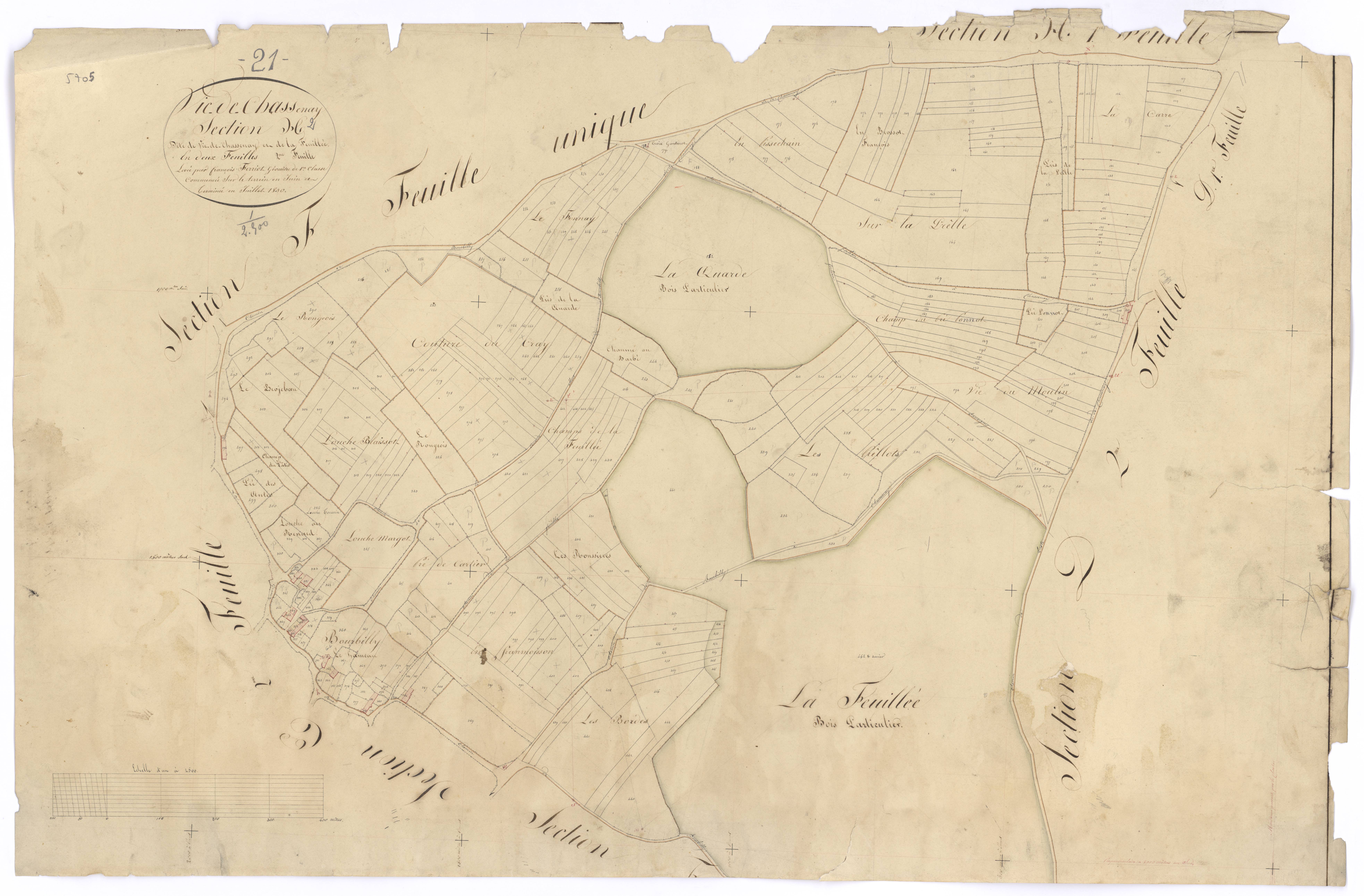 Vic-de-Chassenay - Section H2 - 3 P PLAN 677/19