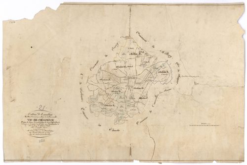Vic-de-Chassenay - Tableau d'assemblage - 3 P PLAN 677/1