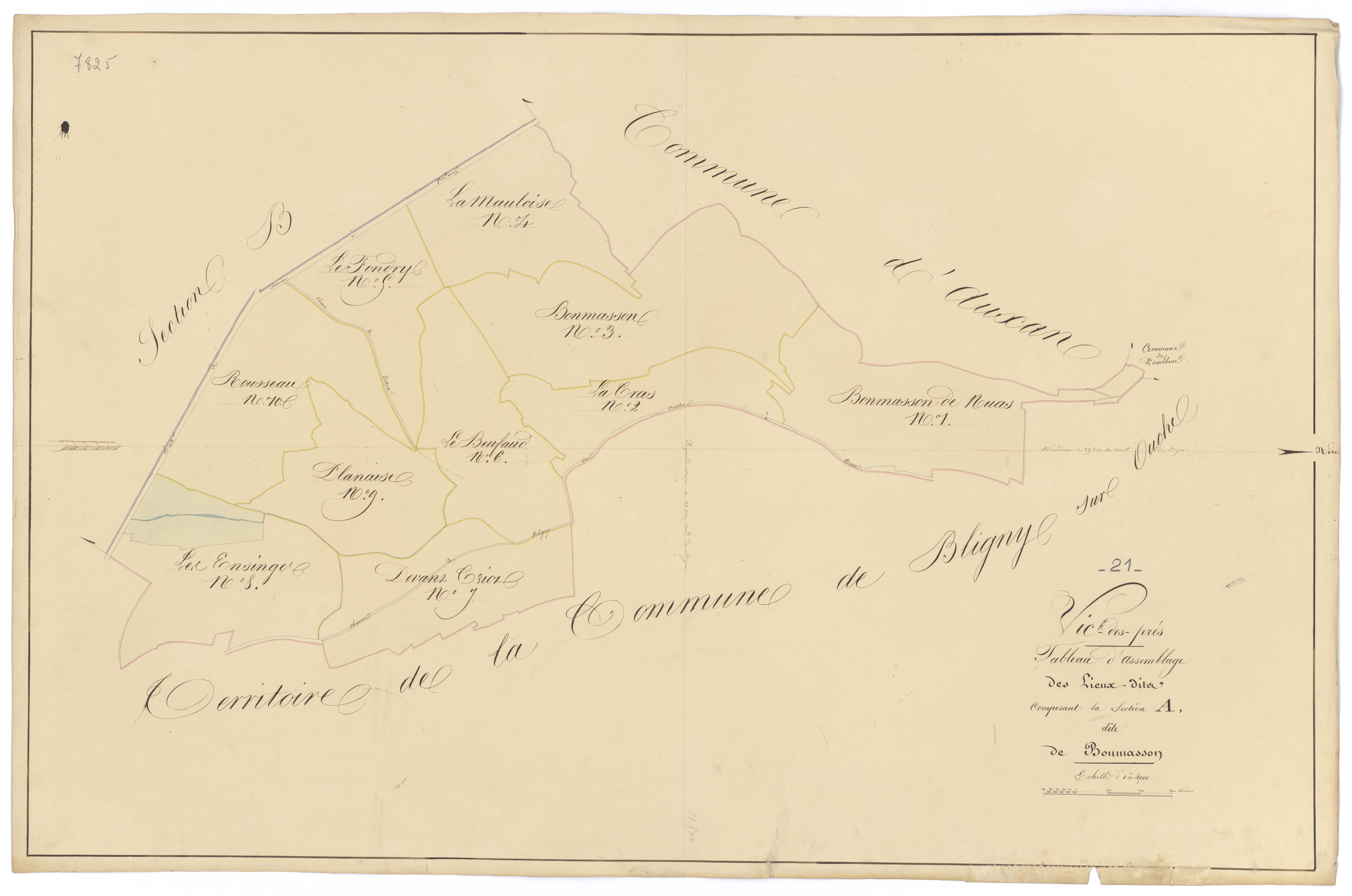 Vic-des-Prés - Section A (tableau d'assemblage) - 3 P PLAN 678/2