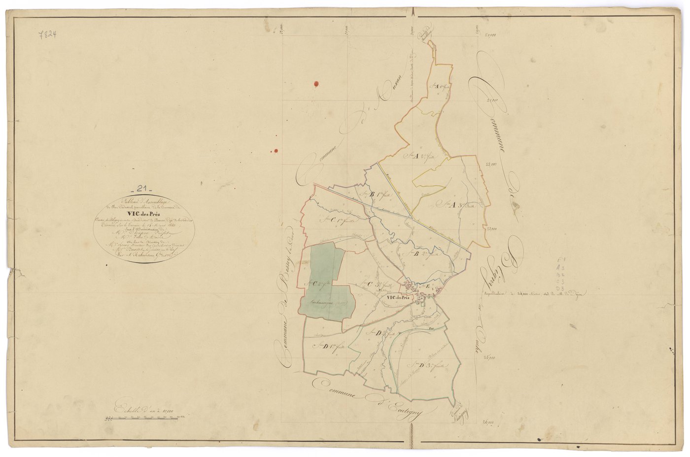 Vic-des-Prés - Tableau d'assemblage - 3 P PLAN 678/1