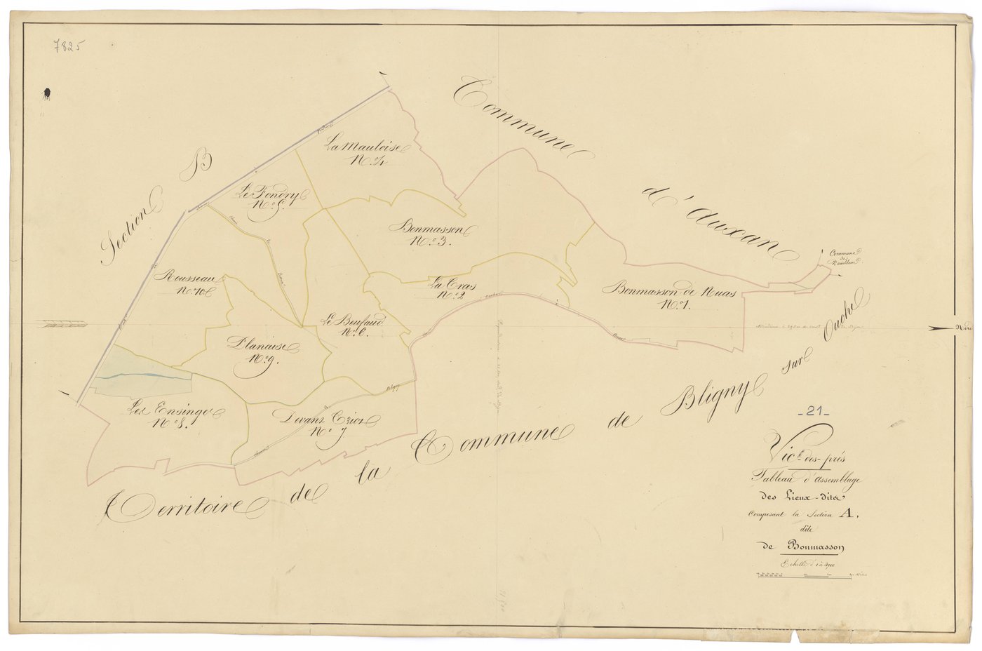 Vic-des-Prés - Section A (tableau d'assemblage) - 3 P PLAN 678/2