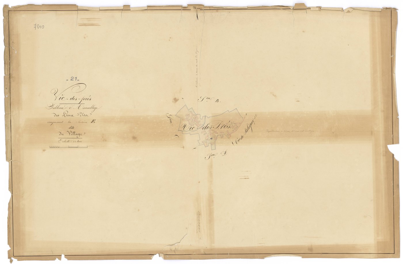 Vic-des-Prés - Section E (tableau d'assemblage) - 3 P PLAN 678/17