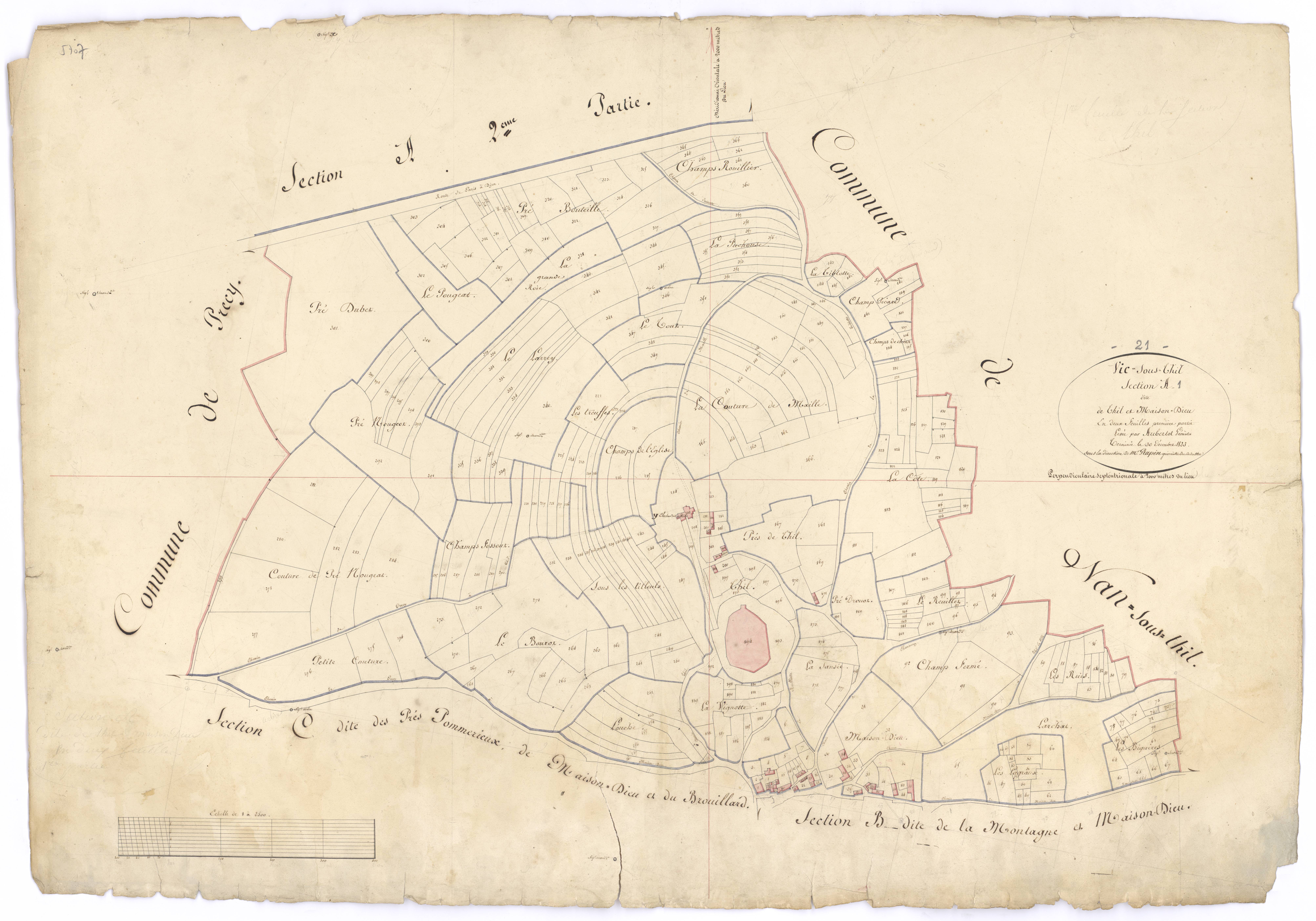 Vic-sous-Thil - Section A1 - 3 P PLAN 679/2