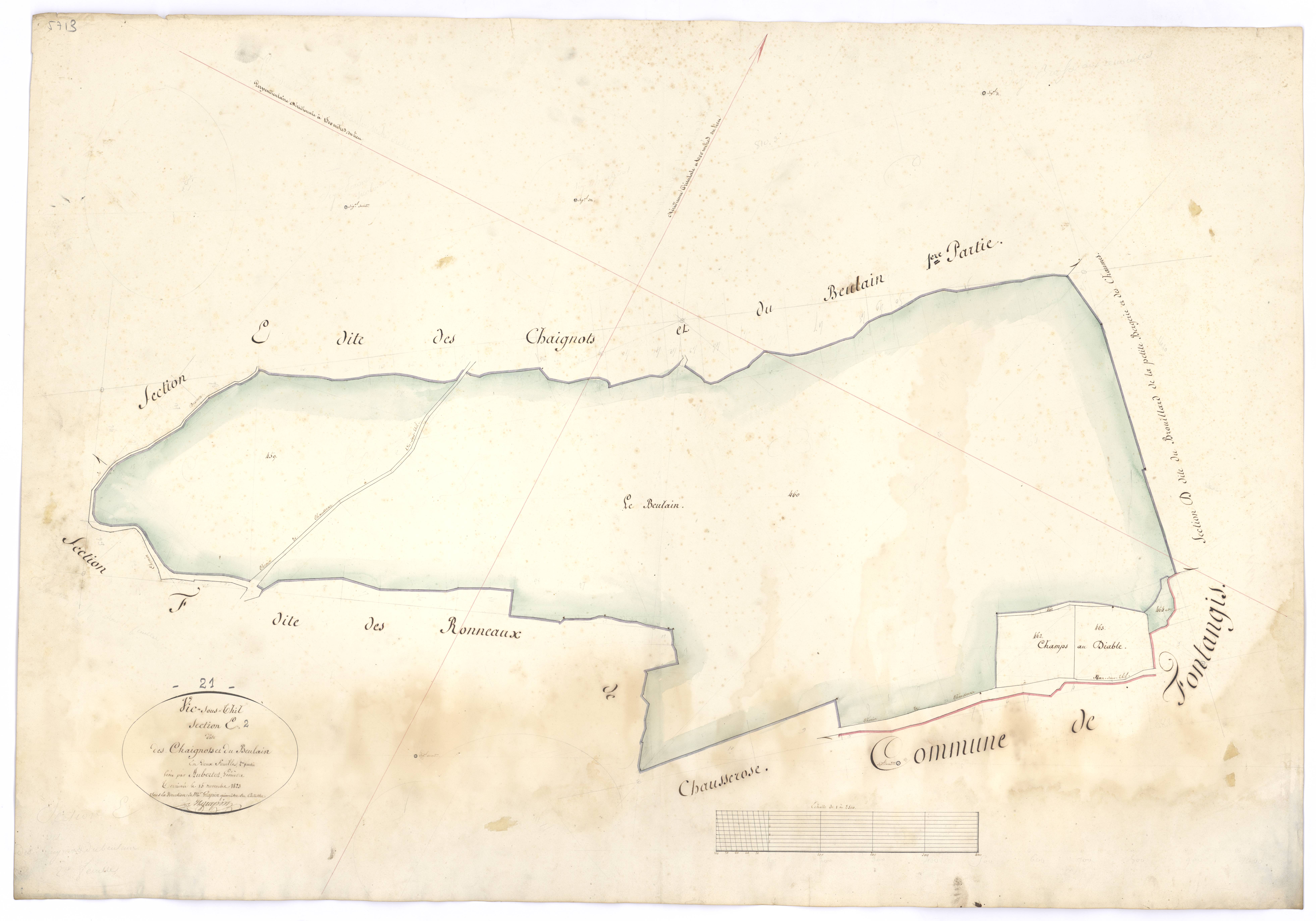 Vic-sous-Thil - Section E2 - 3 P PLAN 679/8