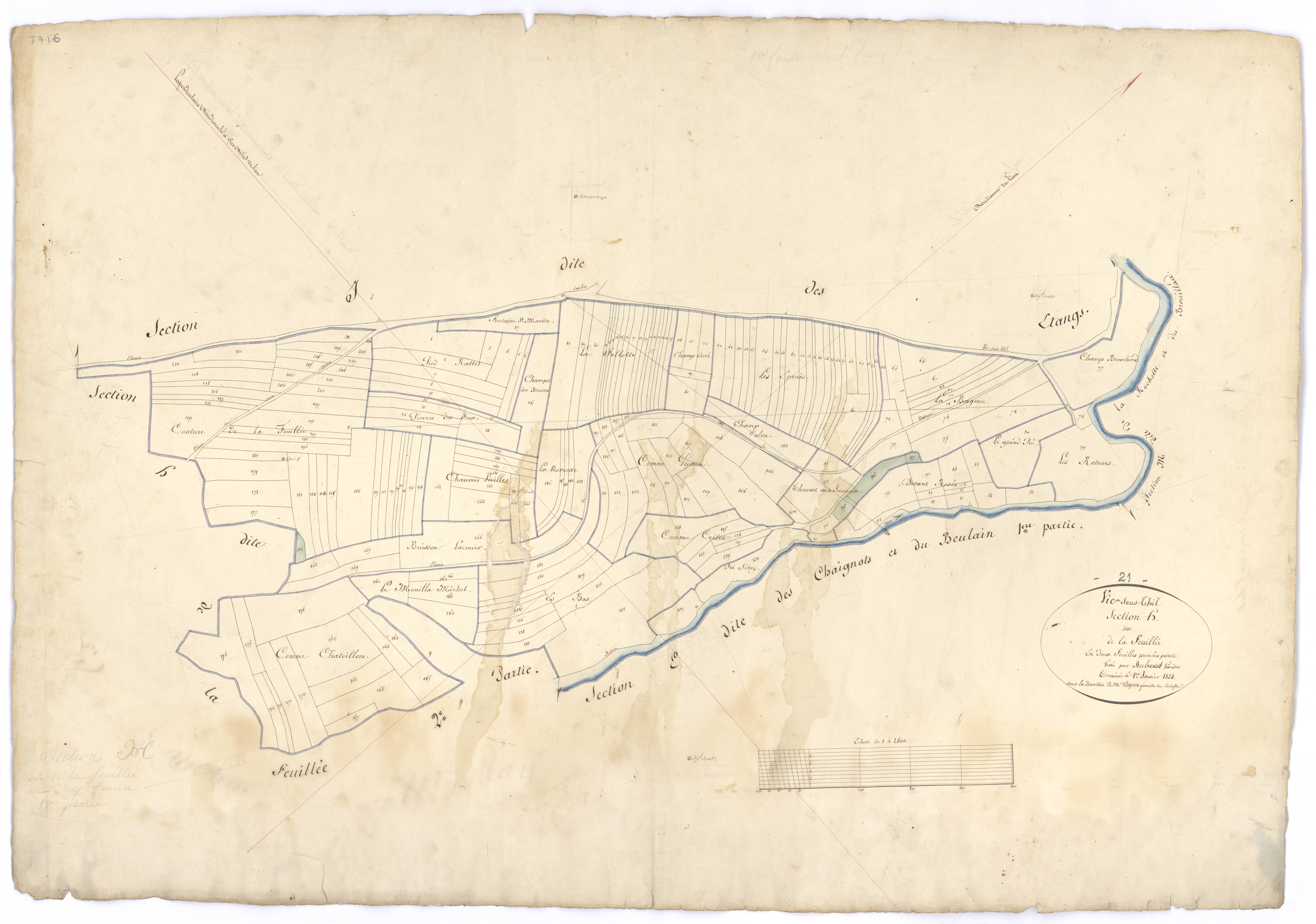 Vic-sous-Thil - Section H1 - 3 P PLAN 679/11
