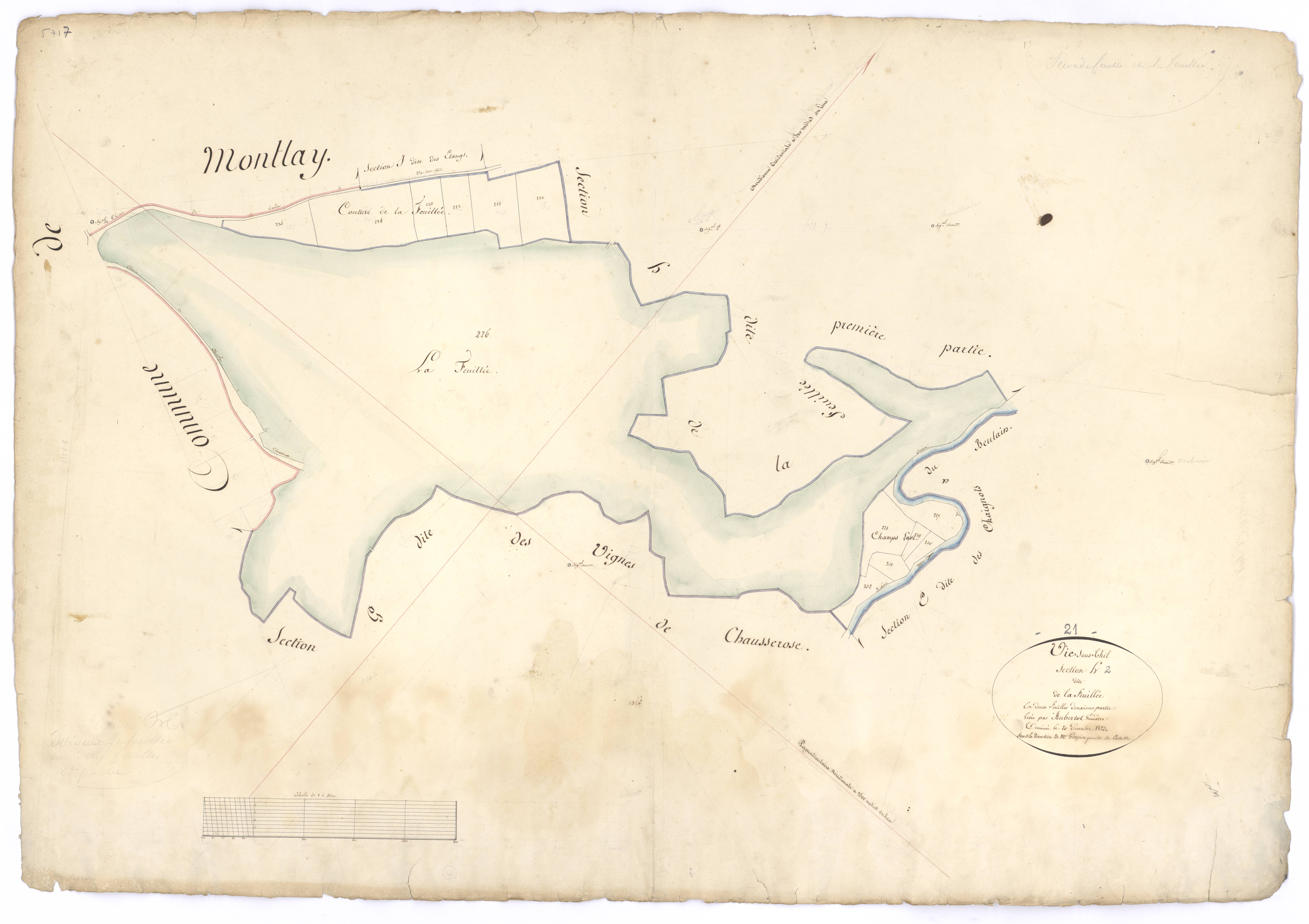 Vic-sous-Thil - Section H2 - 3 P PLAN 679/12
