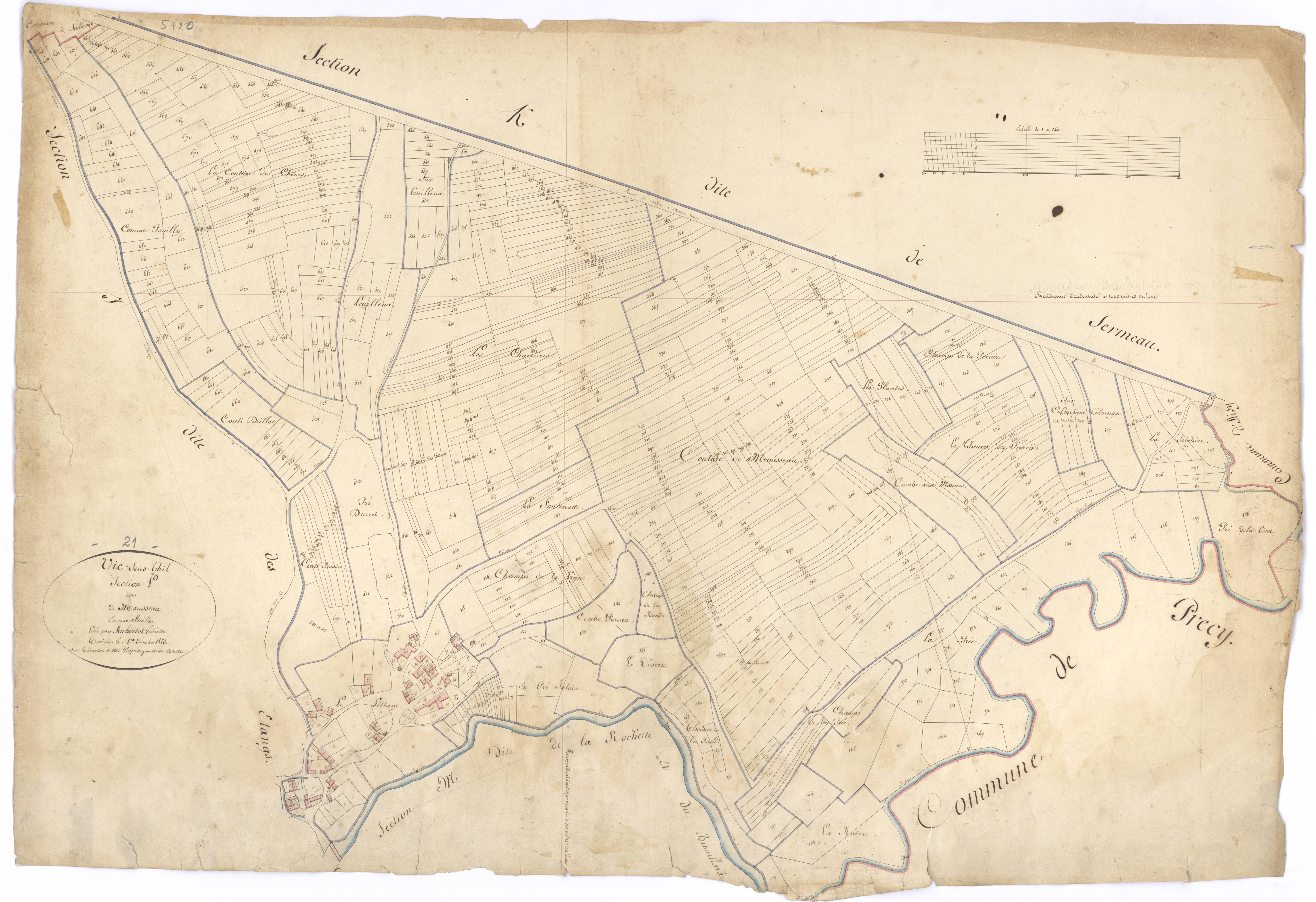 Vic-sous-Thil - Section L - 3 P PLAN 679/15