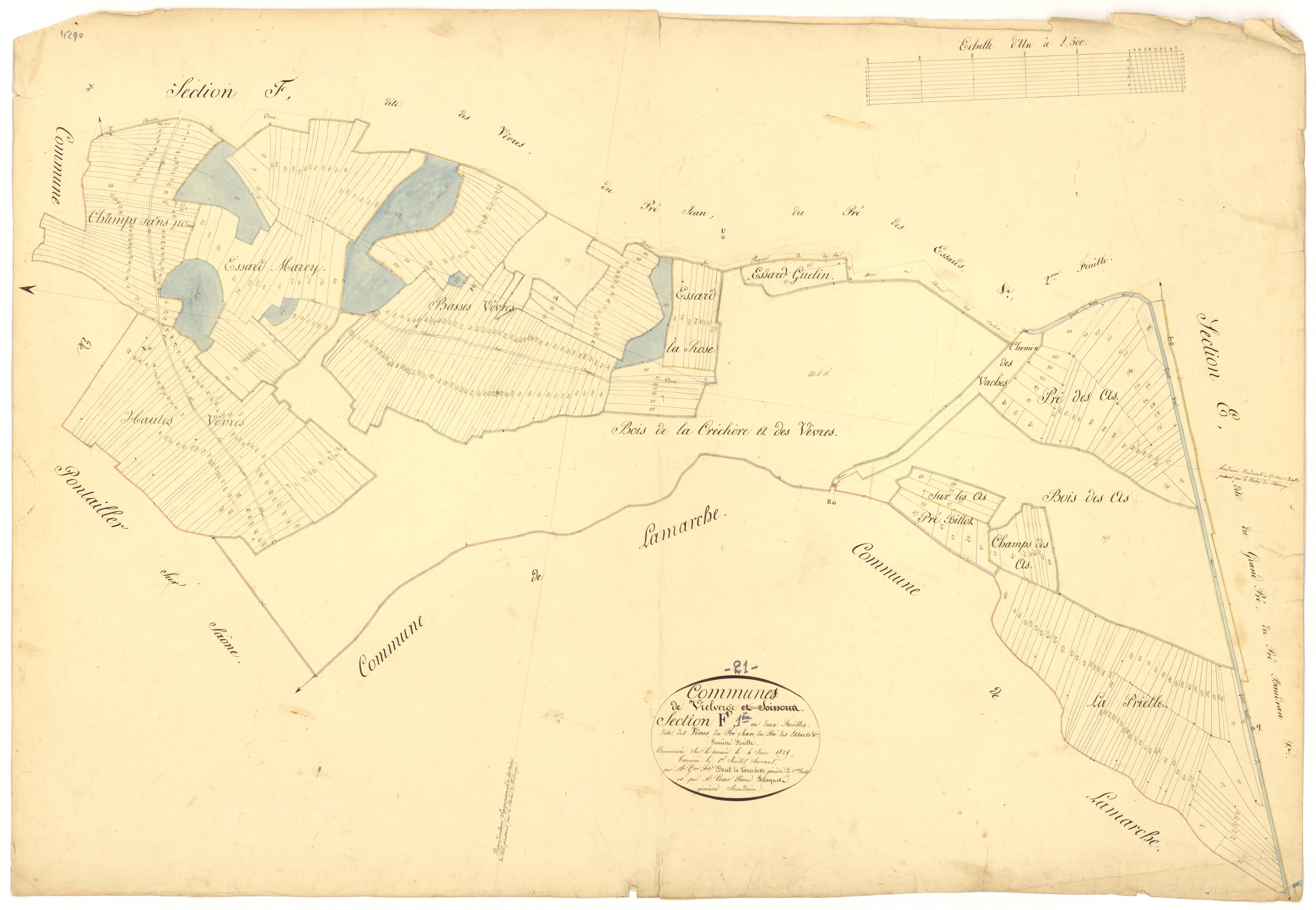 Vielverge - Section F1 - 3 P PLAN 680/7