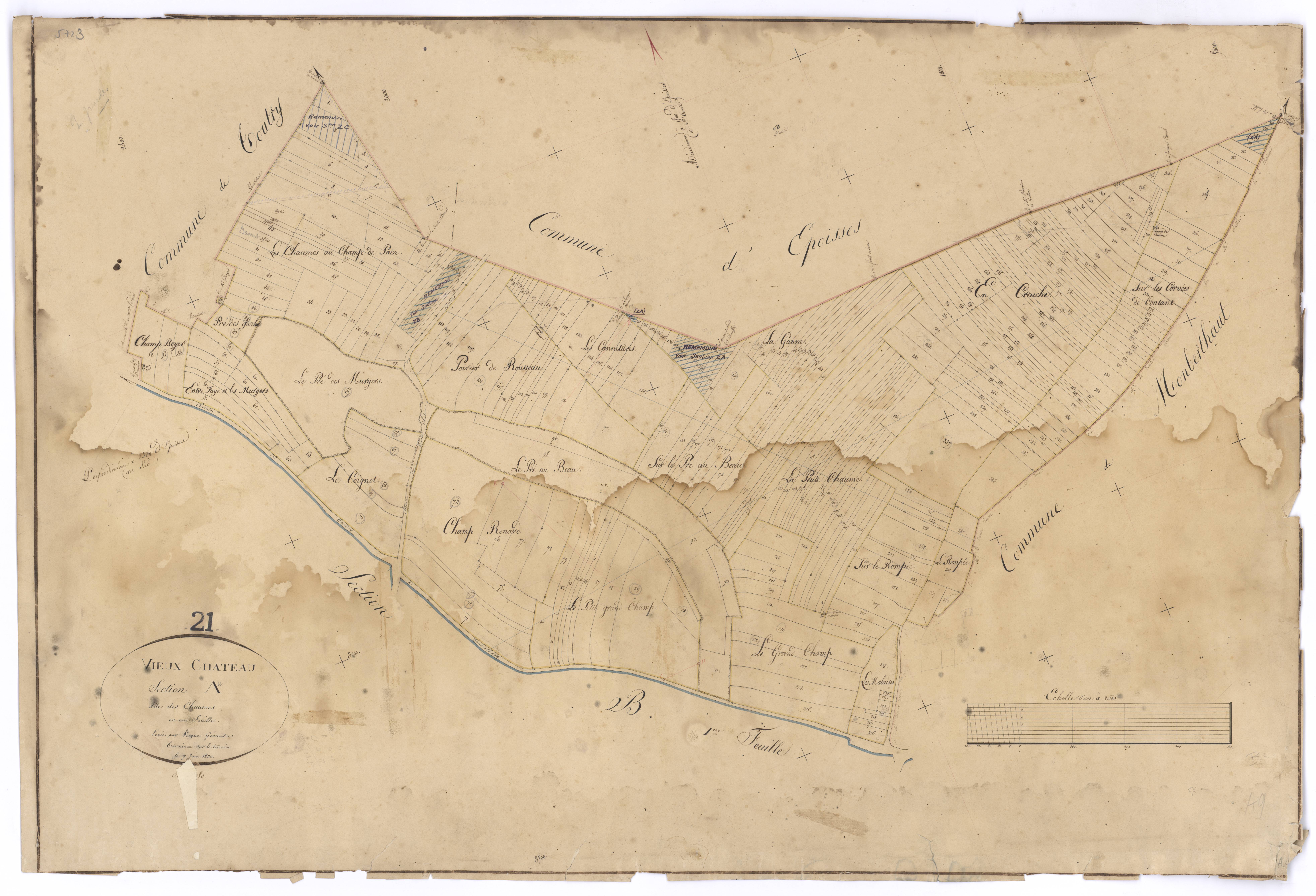 Vieux-Château - Section A - 3 P PLAN 681/2