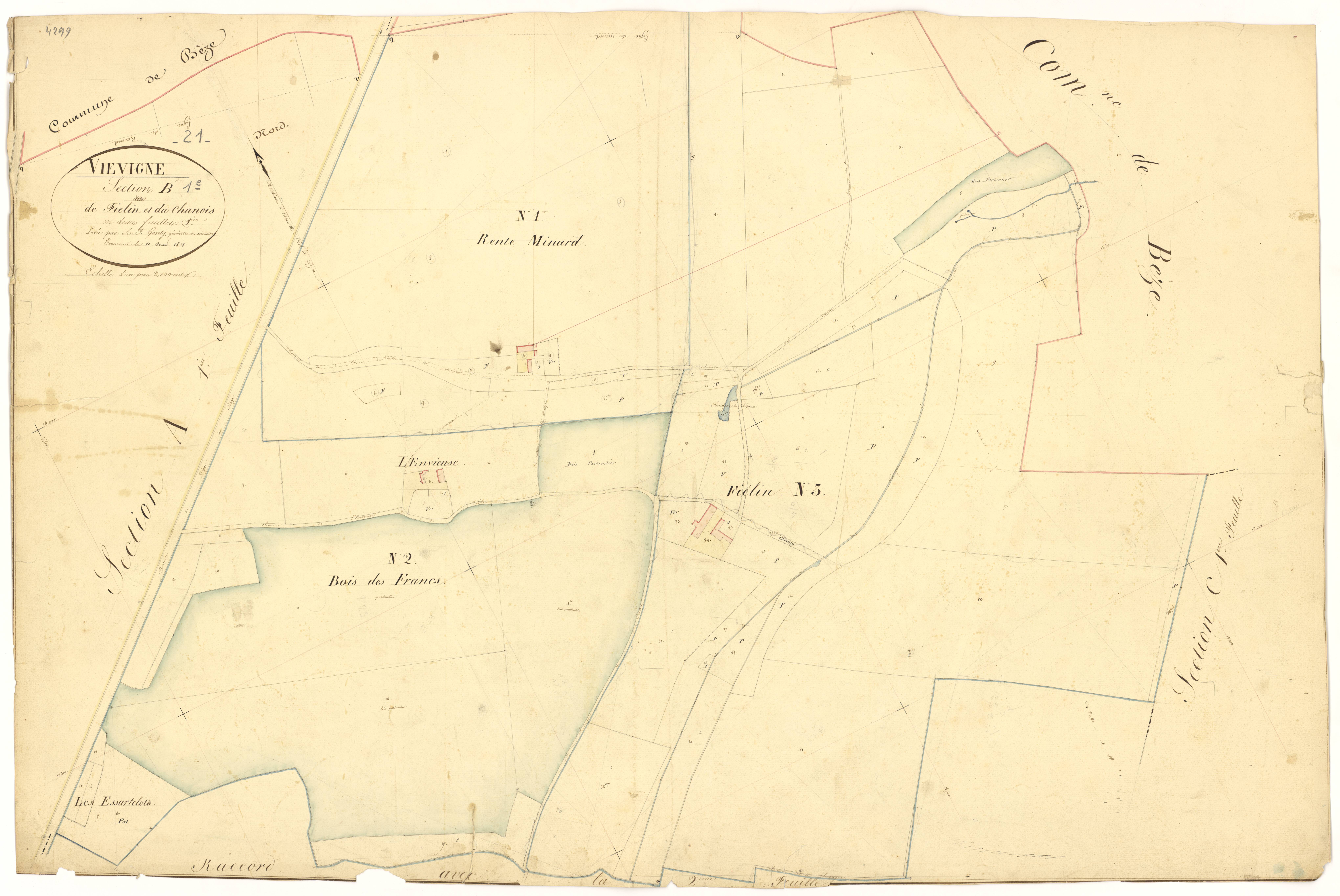 Viévigne - Section B1 - 3 P PLAN 682/6
