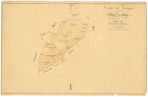 Viévigne - Section A (tableau d'assemblage) - 3 P PLAN 682/2