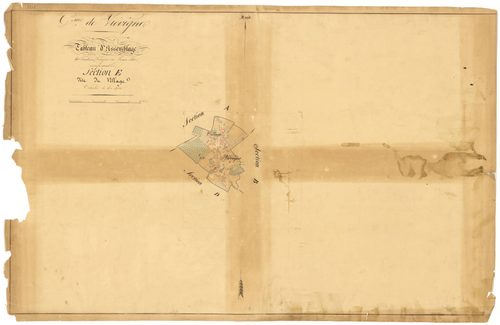 Viévigne - Section E (tableau d'assemblage) - 3 P PLAN 682/15