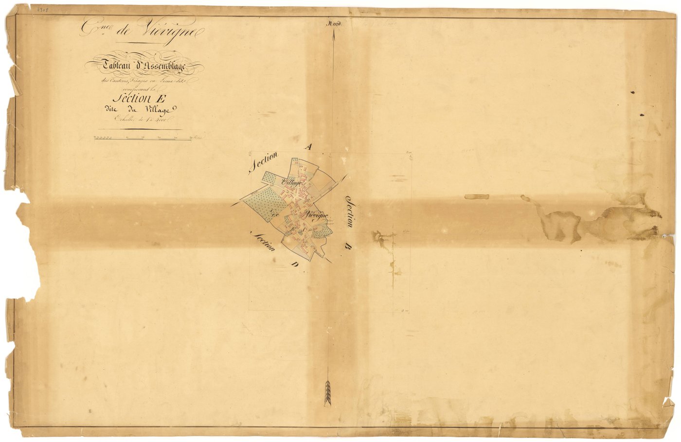 Viévigne - Section E (tableau d'assemblage) - 3 P PLAN 682/15