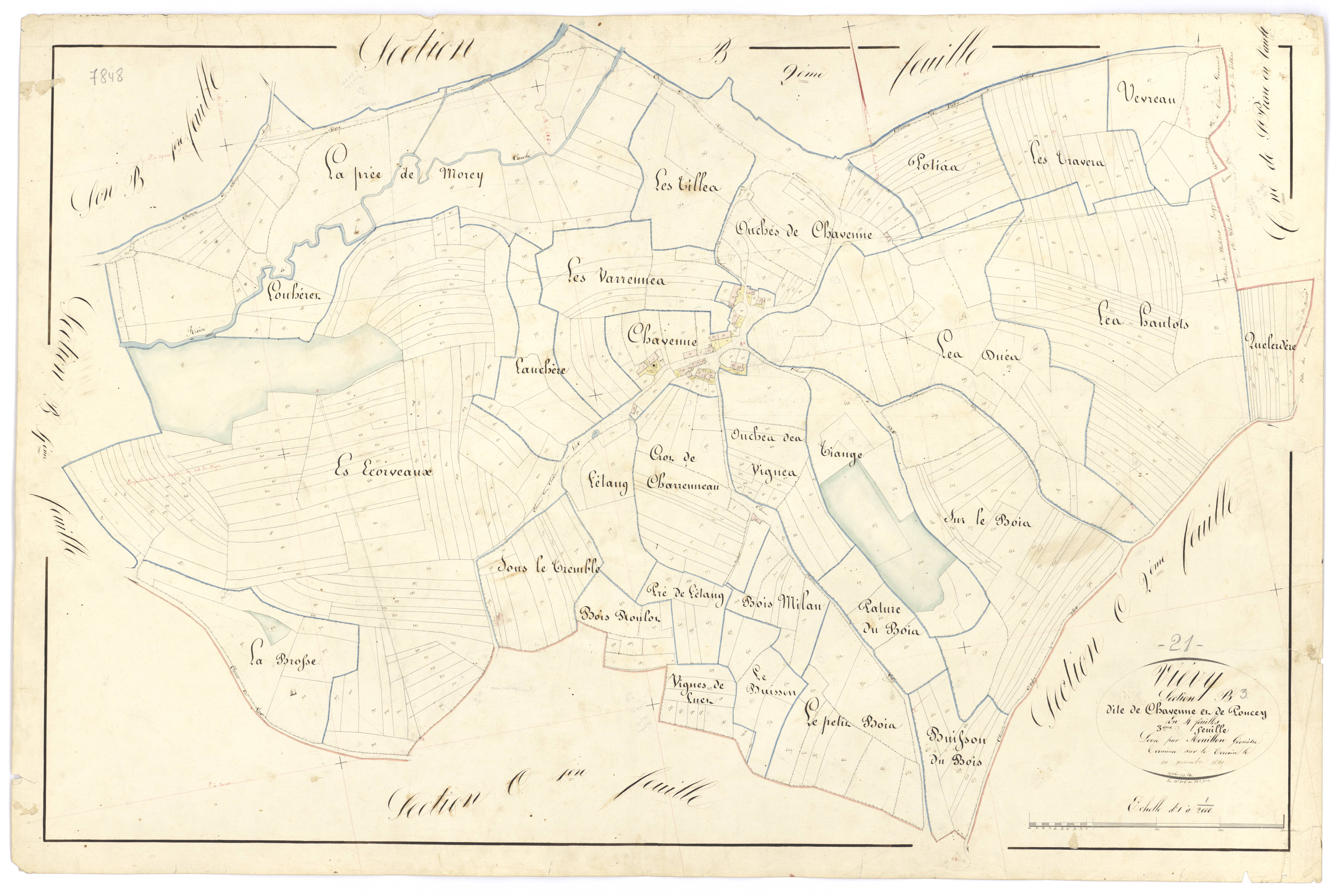 Viévy - Section B3 - 3 P PLAN 683/7