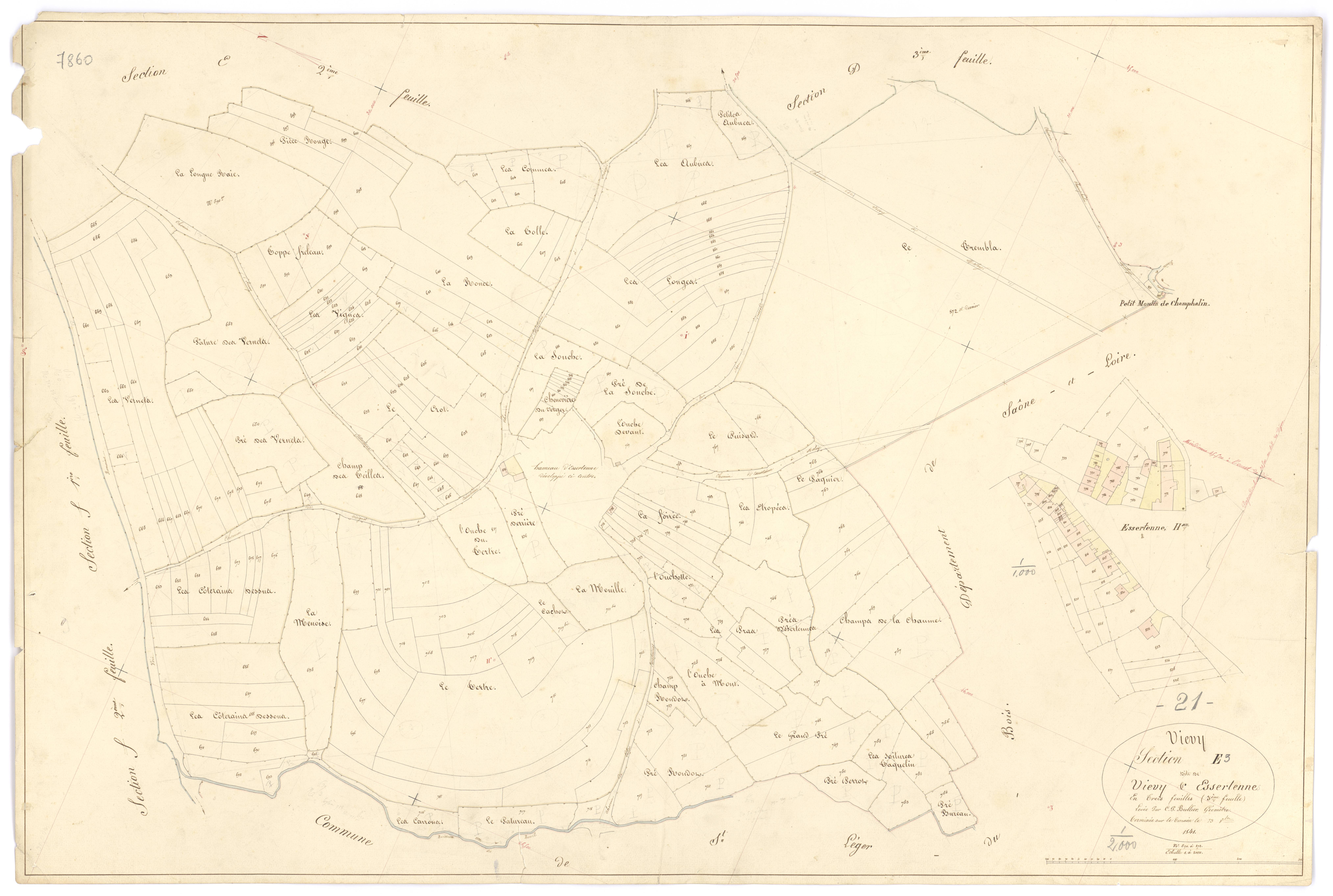 Viévy - Section E3 - 3 P PLAN 683/19