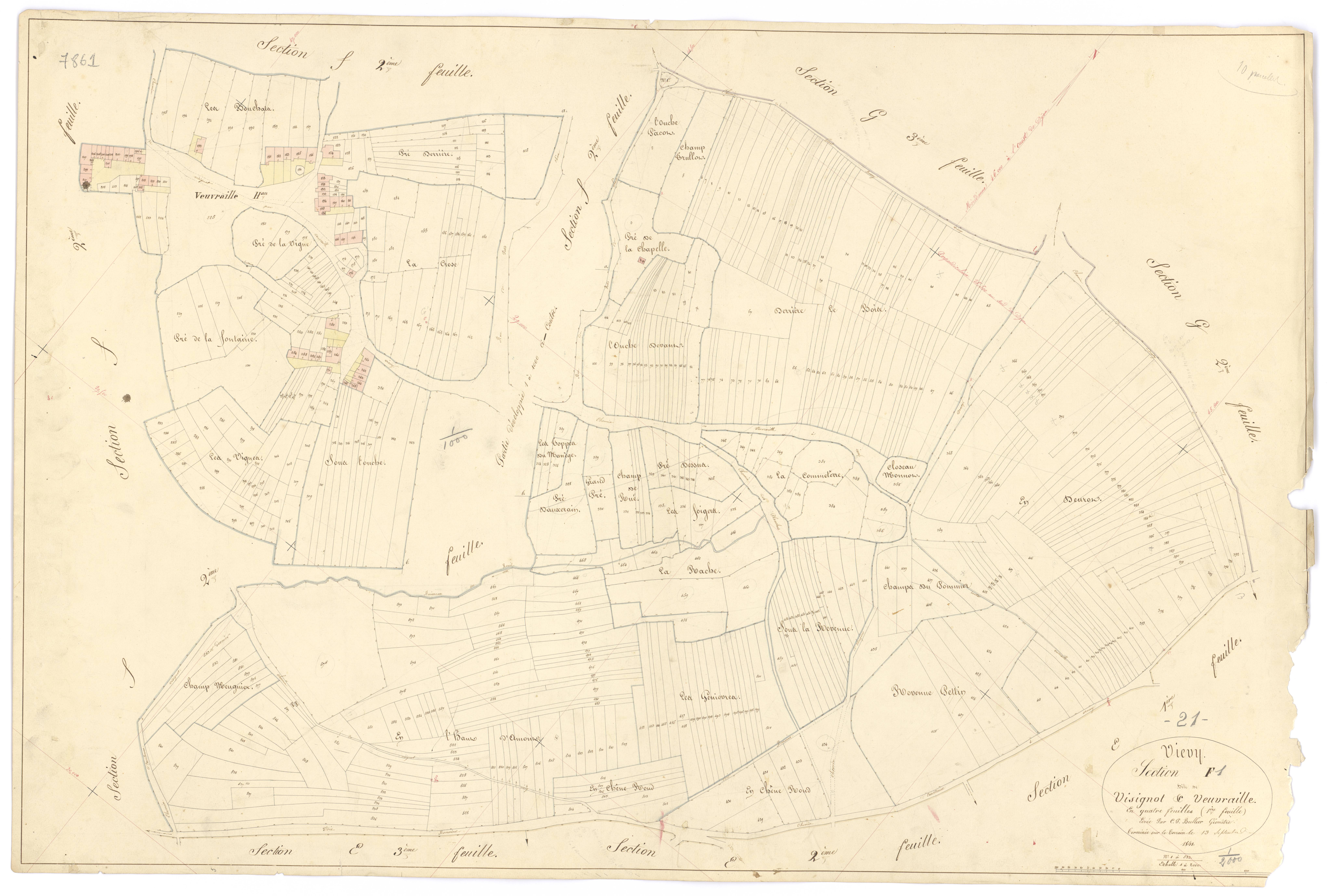 Viévy - Section F1 - 3 P PLAN 683/20