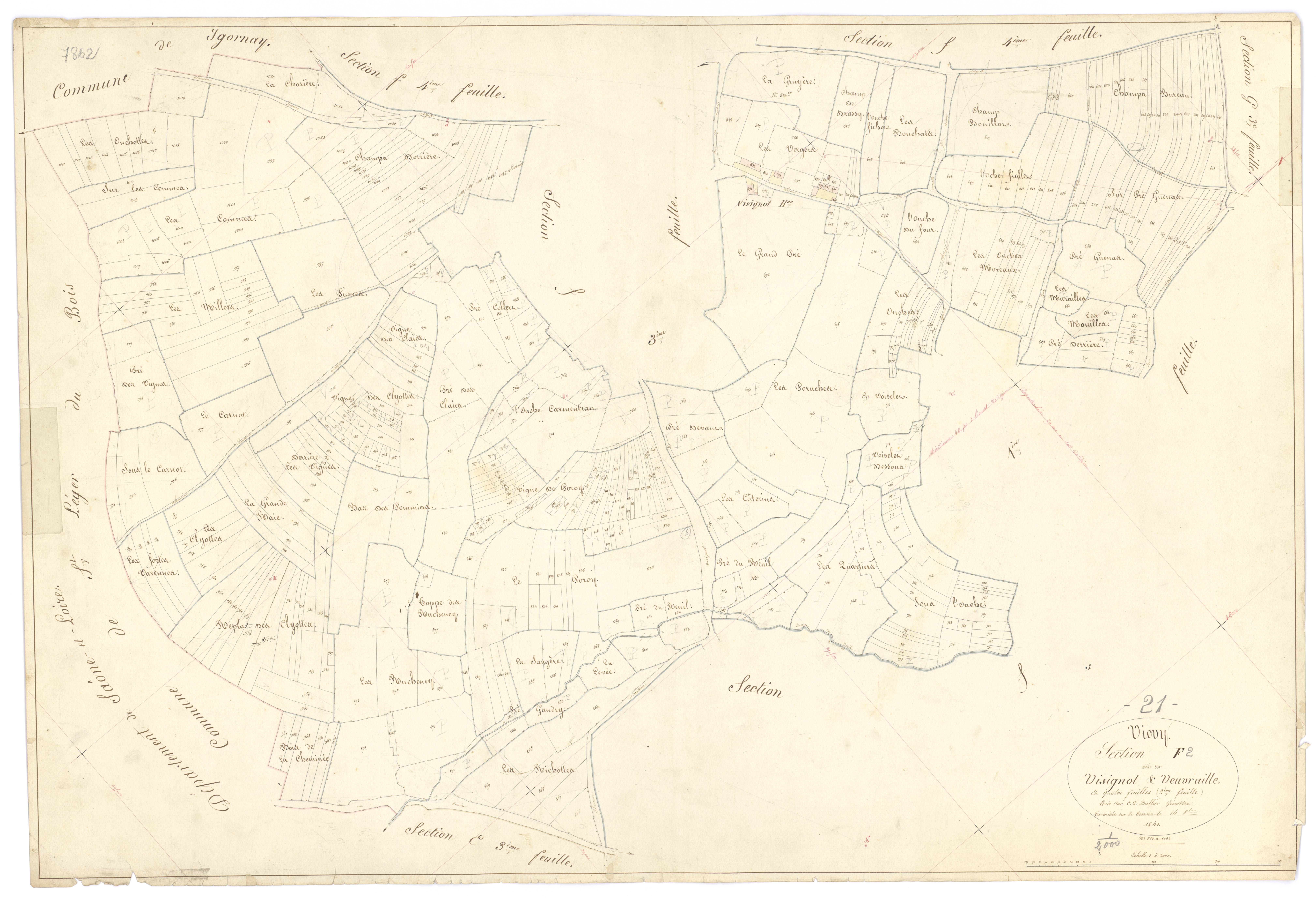 Viévy - Section F2 - 3 P PLAN 683/21