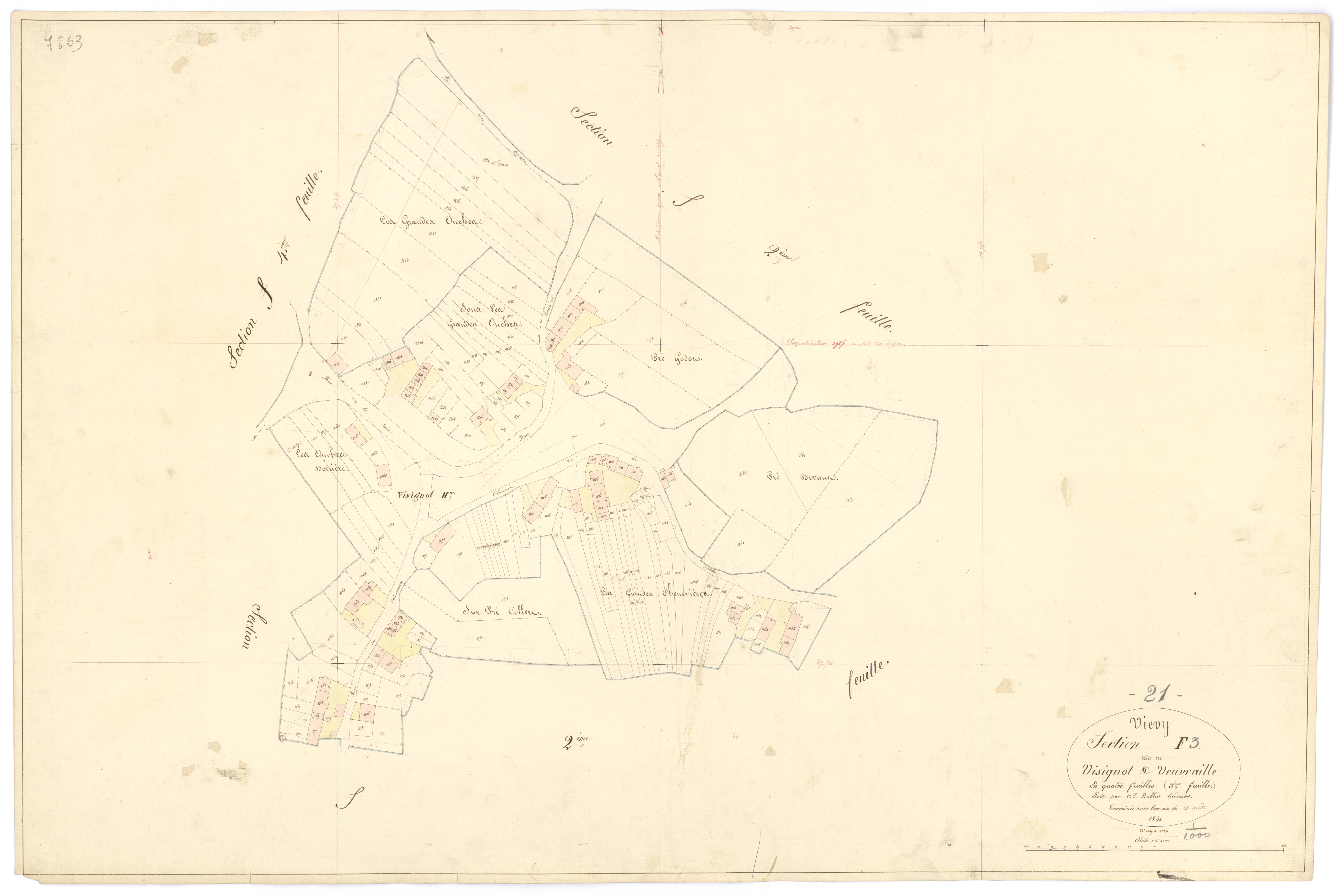 Viévy - Section F3 - 3 P PLAN 683/22